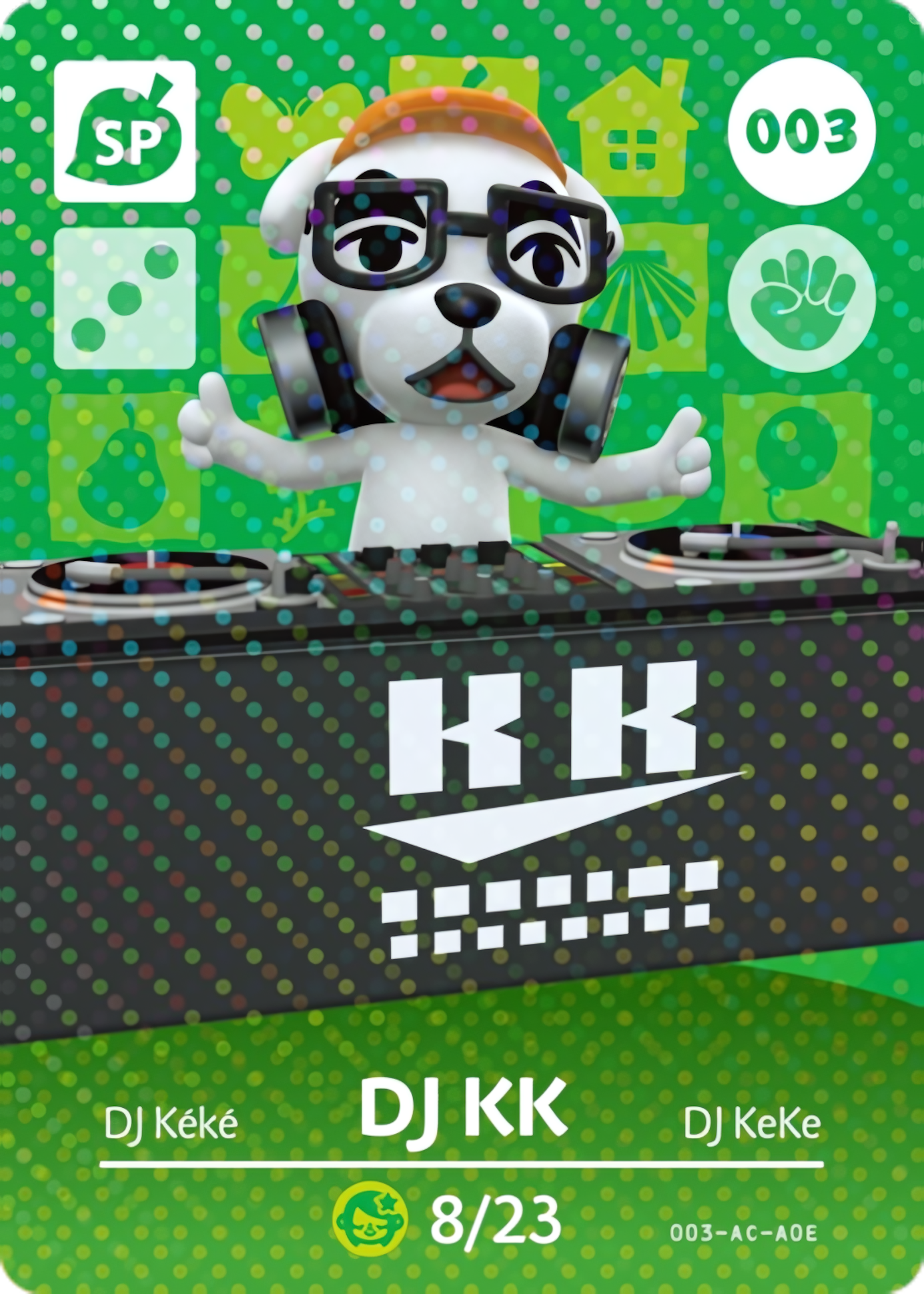 DJ KK NFC Card – Animal Crossing New Horizons Amiibo