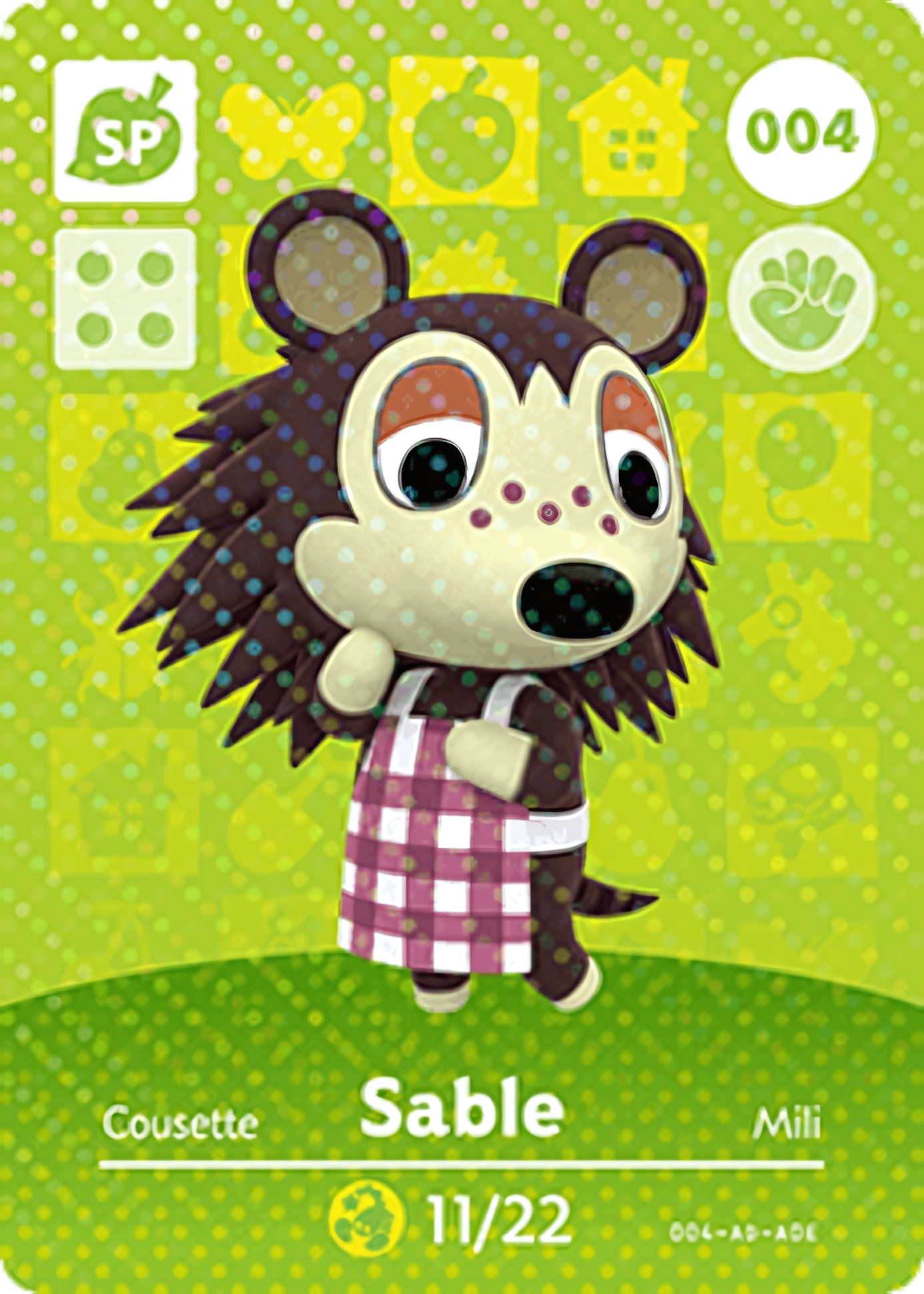 Sable NFC Card – Animal Crossing New Horizons Amiibo