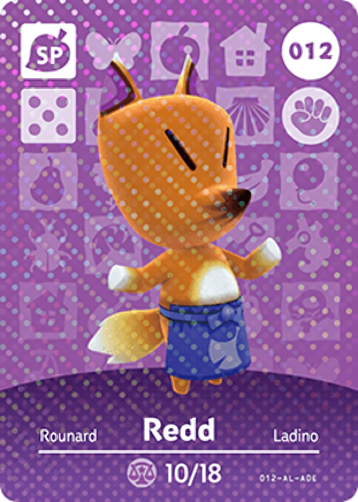 Redd NFC Card – Animal Crossing New Horizons Amiibo