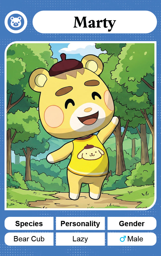 Marty NFC Card – Animal Crossing X Sanrio By NookPals Amiibo