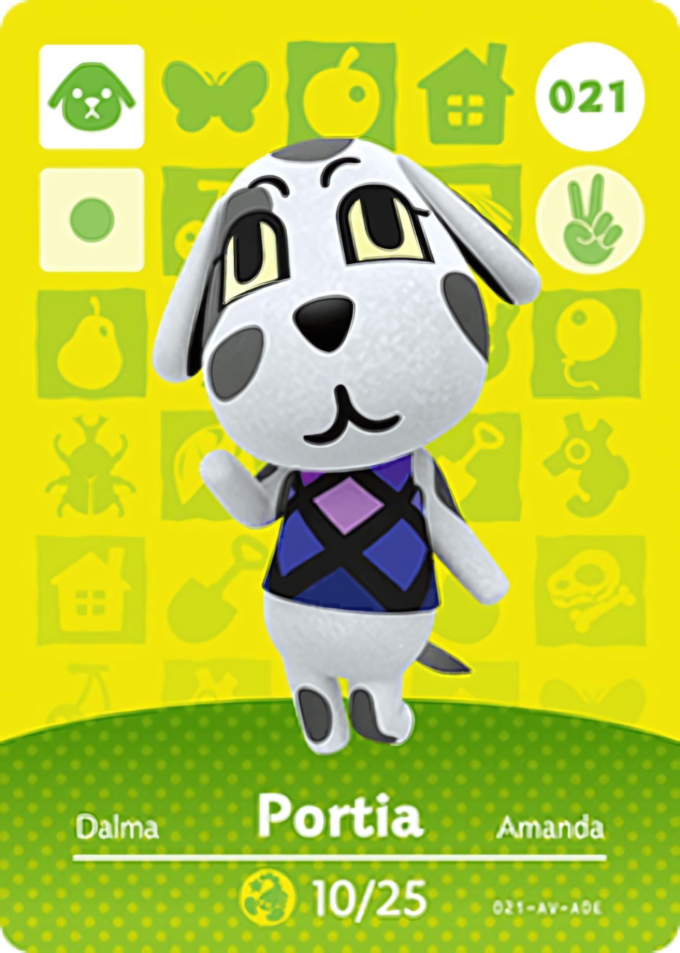 Portia NFC Card – Animal Crossing New Horizons Amiibo