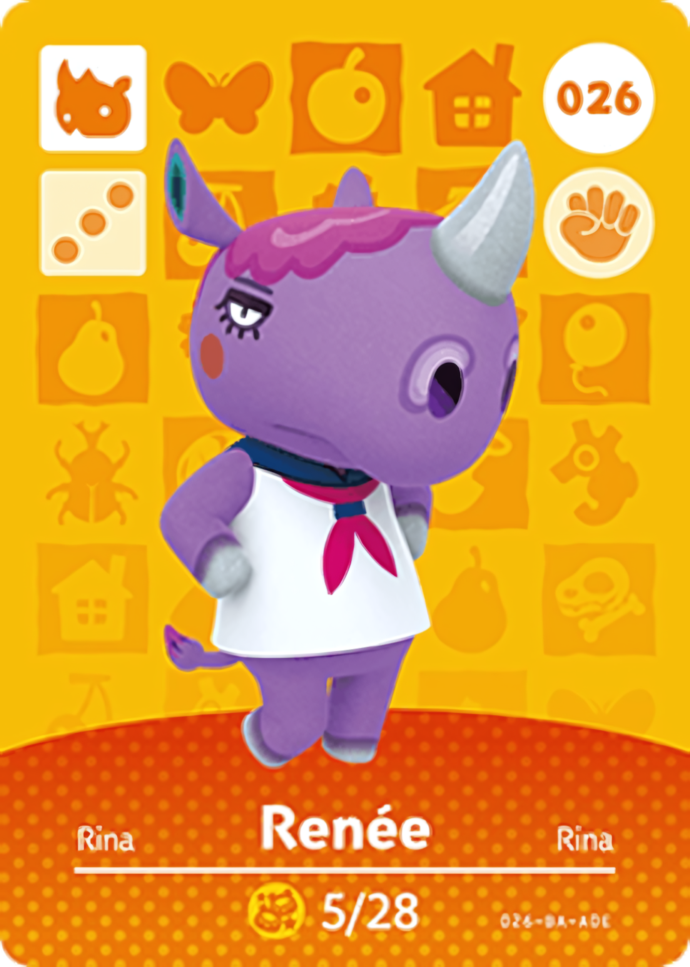 Renée NFC Card – Animal Crossing New Horizons Amiibo