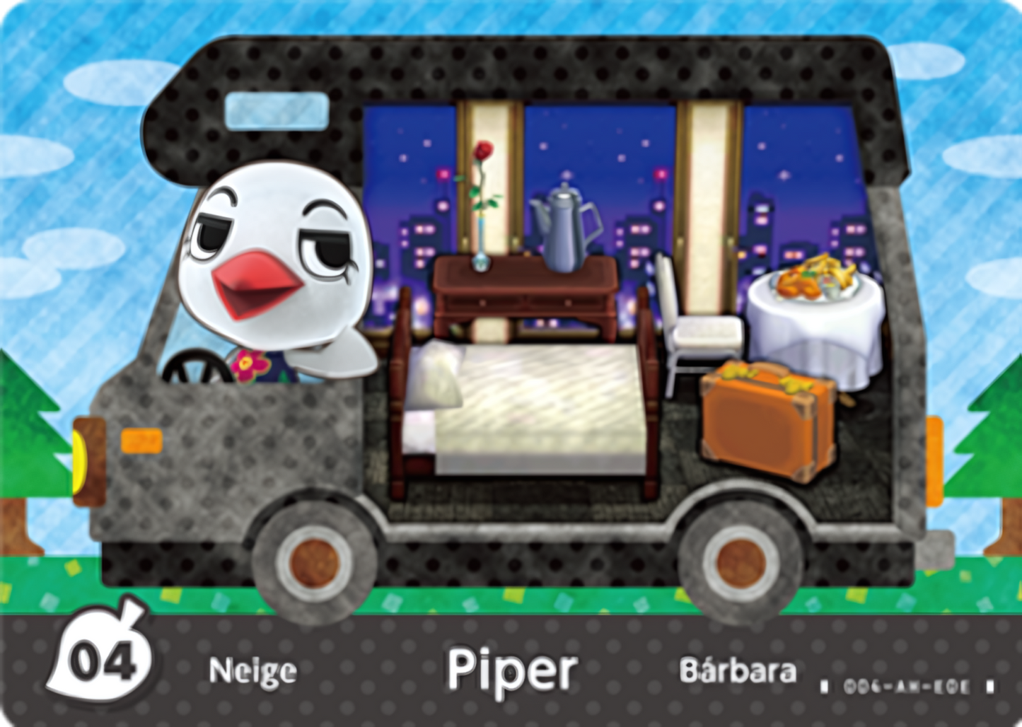 Piper NFC Villager Card – New Leaf – Welcome Amiibo