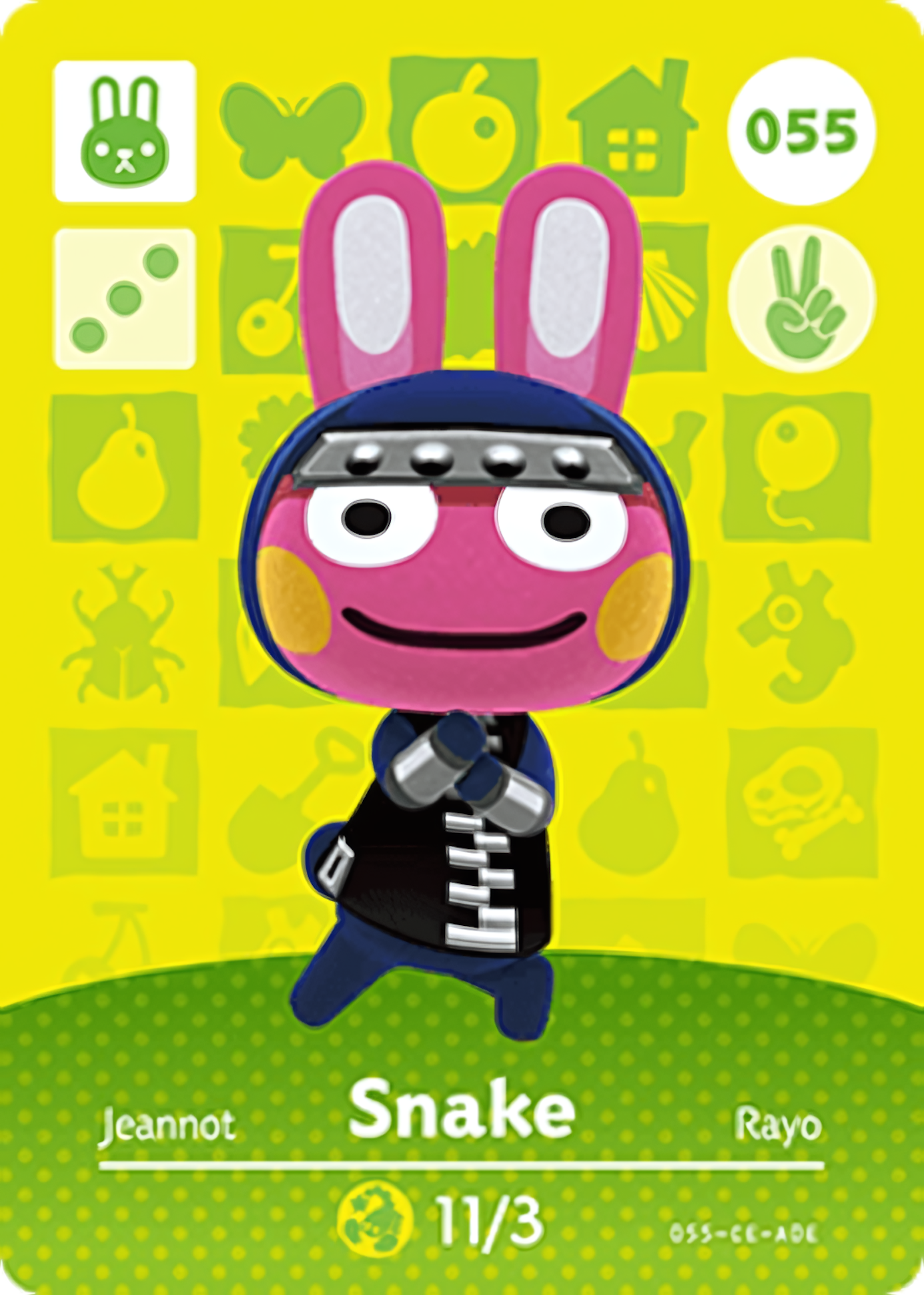 Snake NFC Card – Animal Crossing New Horizons Amiibo