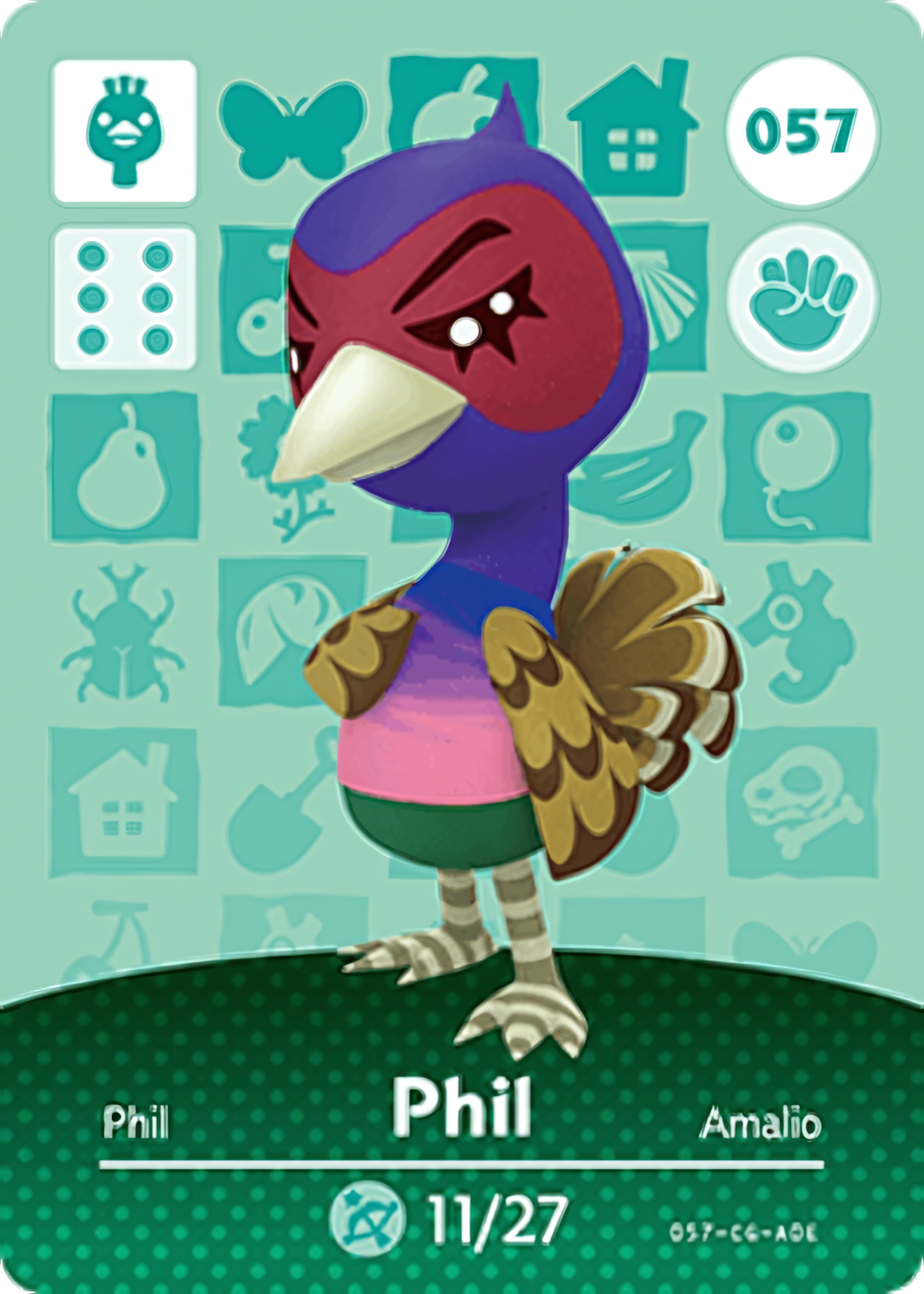 Phil NFC Card – Animal Crossing New Horizons Amiibo