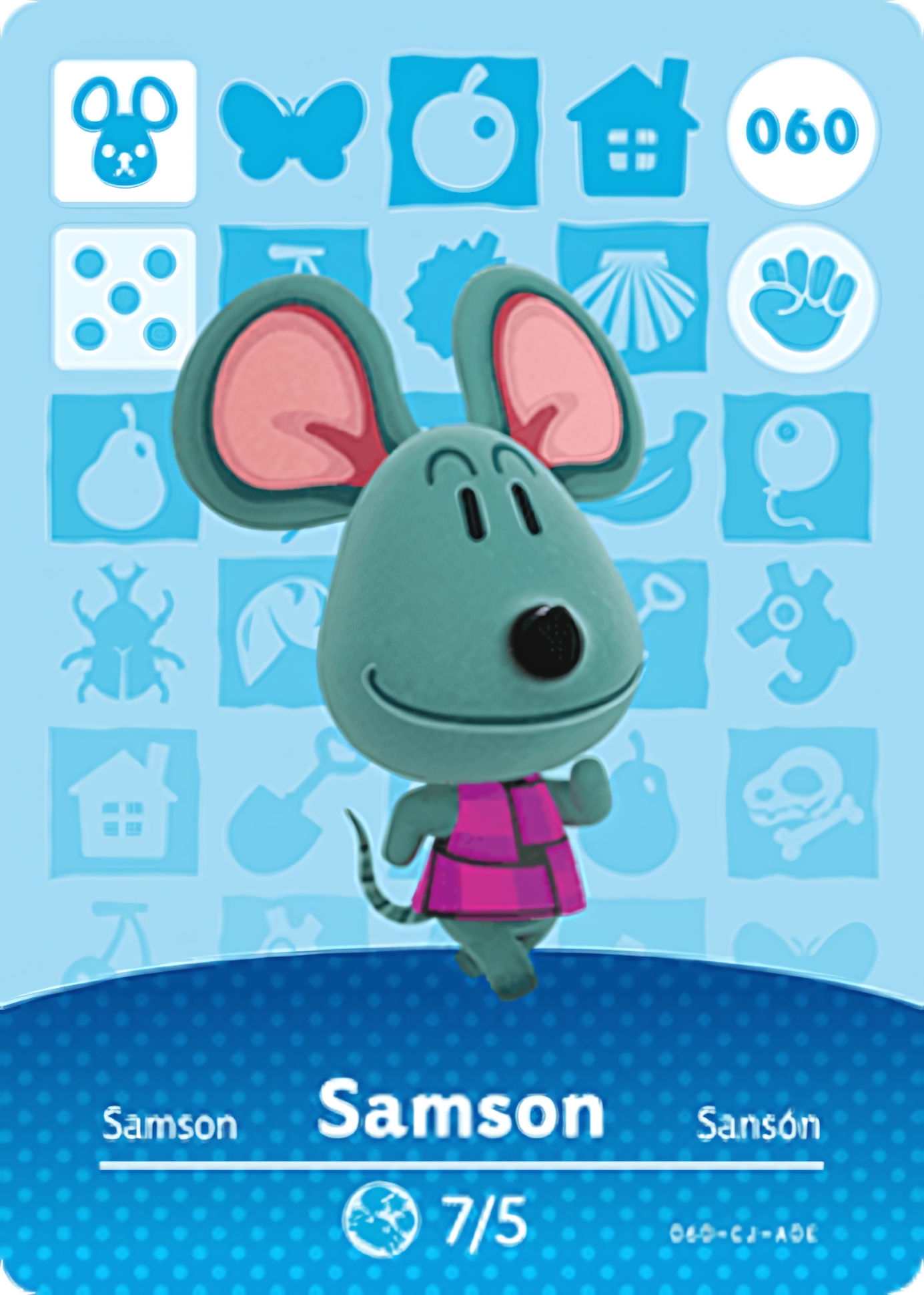 Samson NFC Card – Animal Crossing New Horizons Amiibo