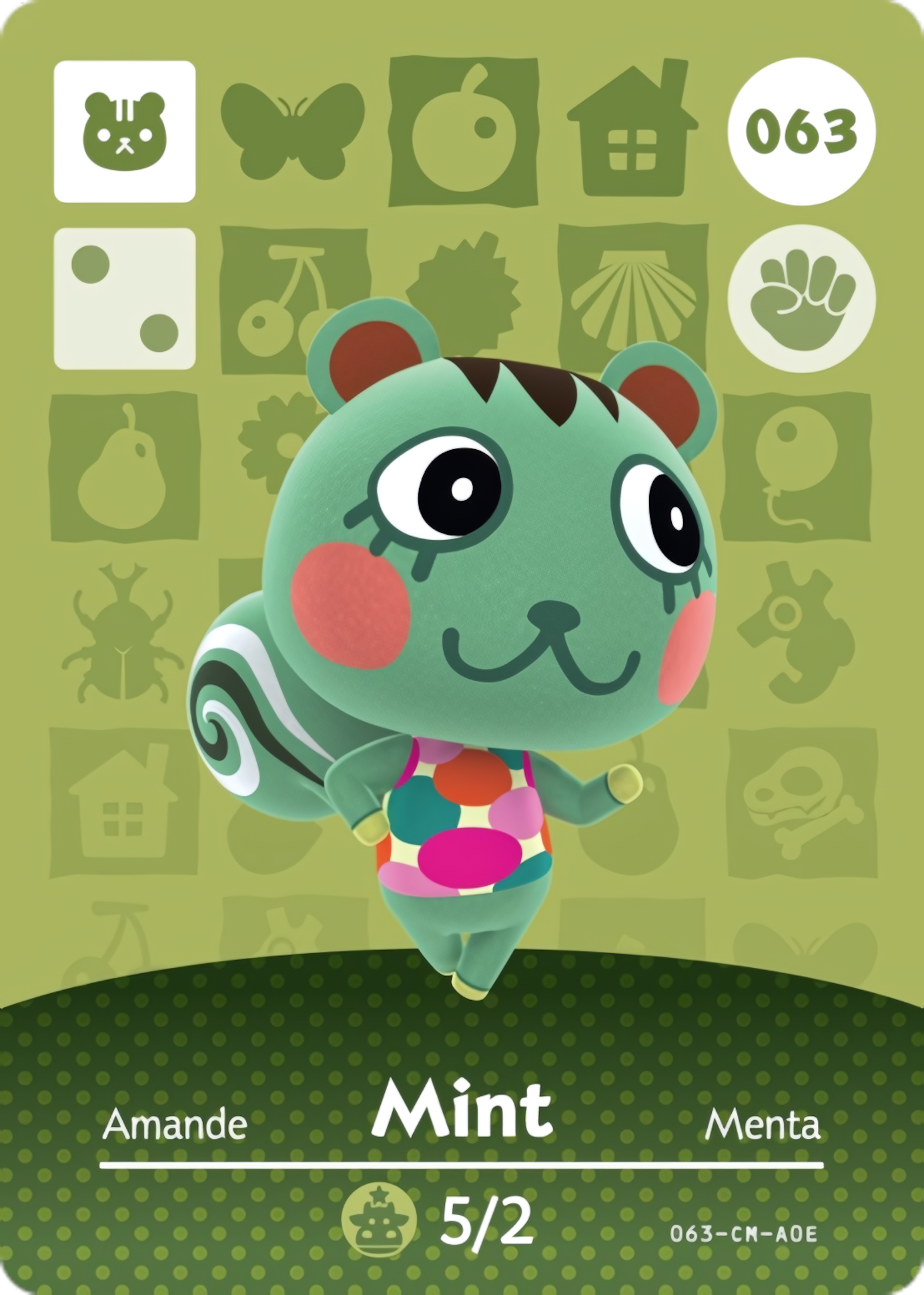 Mint NFC Card – Animal Crossing New Horizons Amiibo