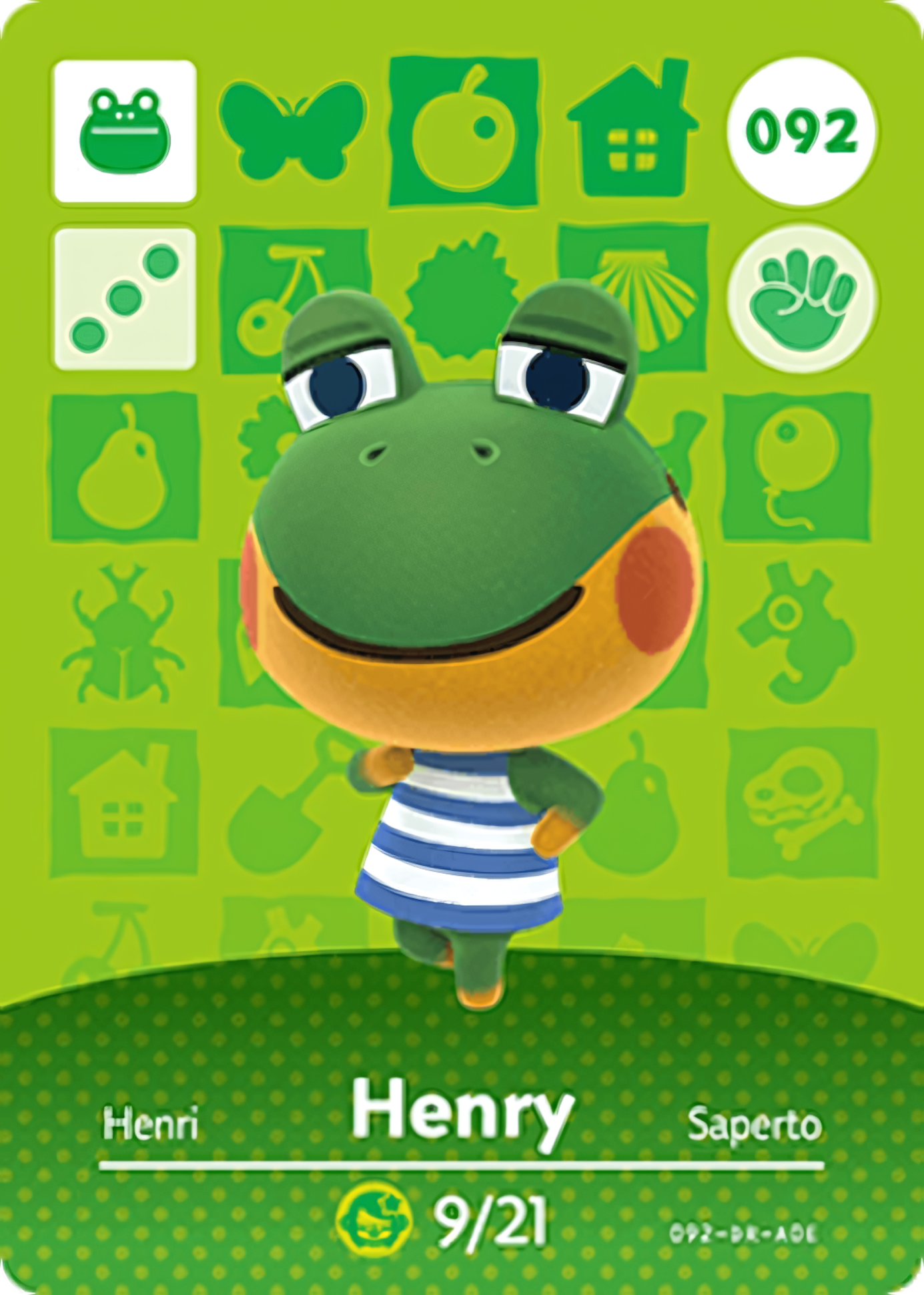 Henry NFC Card – Animal Crossing New Horizons Amiibo