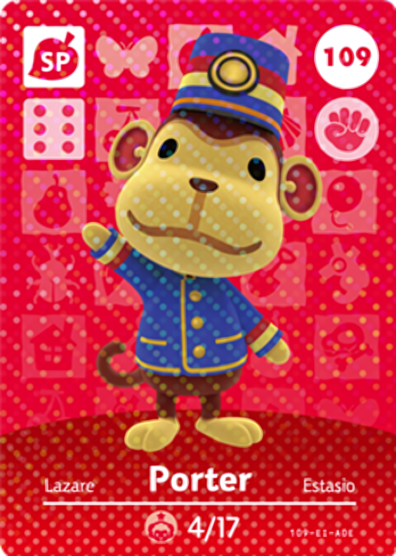 Porter NFC Card – Animal Crossing Series 2 Amiibo