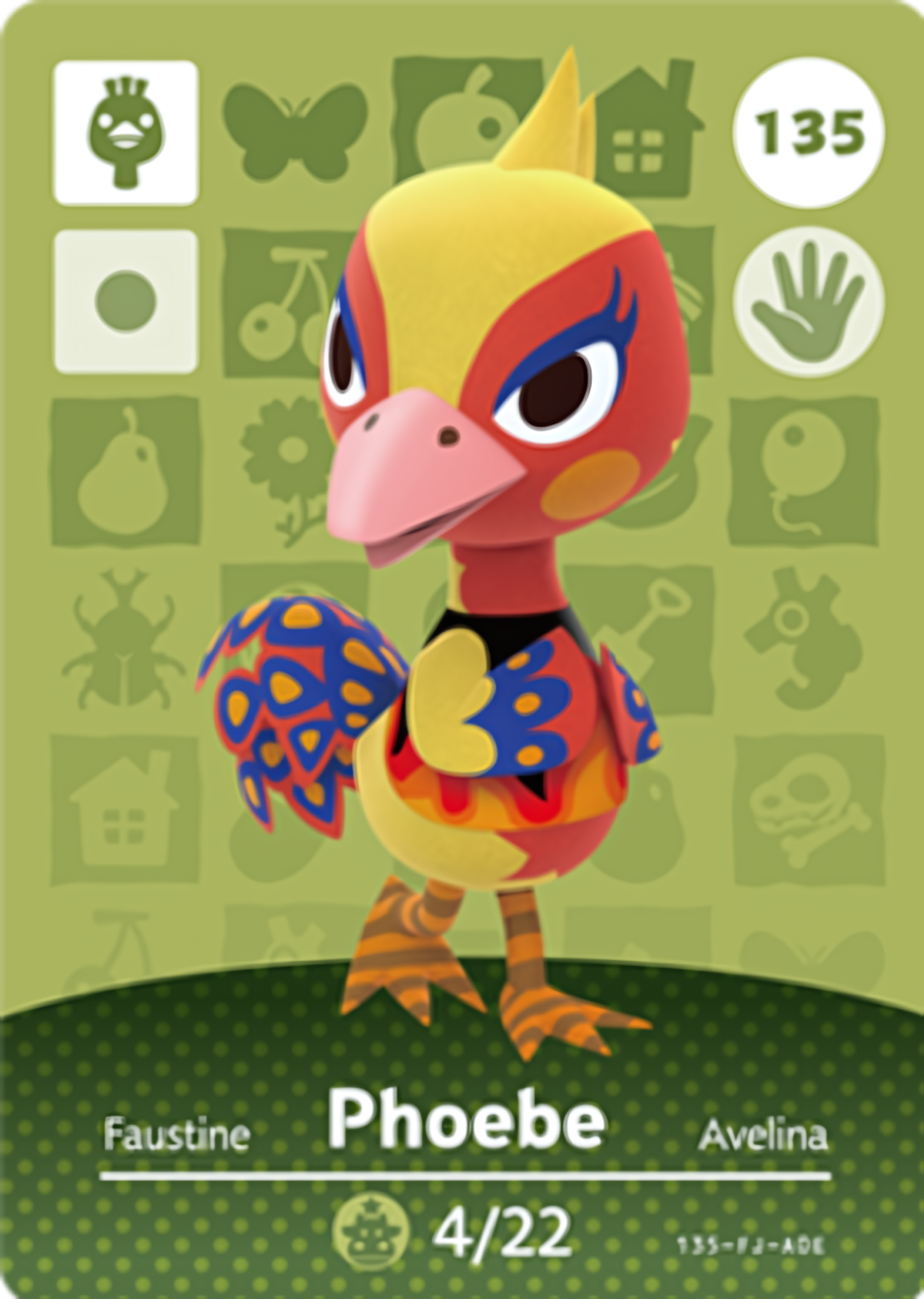 Phoebe NFC Card – Animal Crossing Series 2 Amiibo
