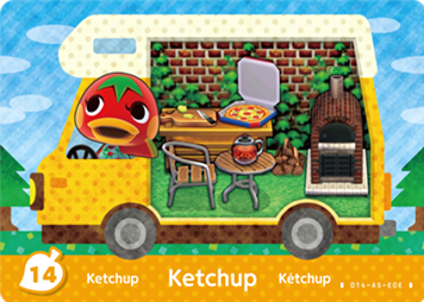Ketchup NFC Villager Card – New Leaf – Welcome Amiibo