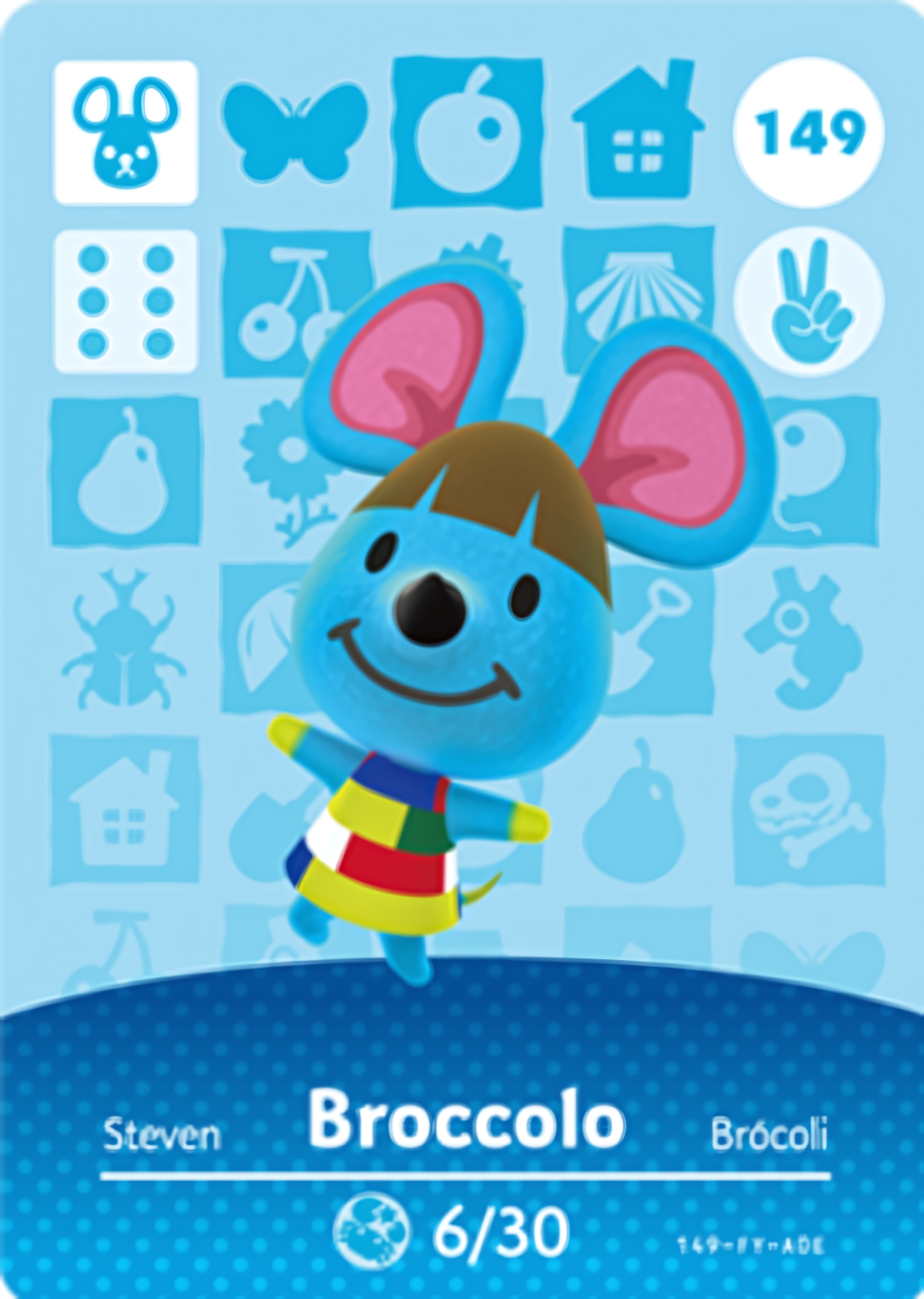 Broccolo NFC Card – Animal Crossing Series 2 Amiibo