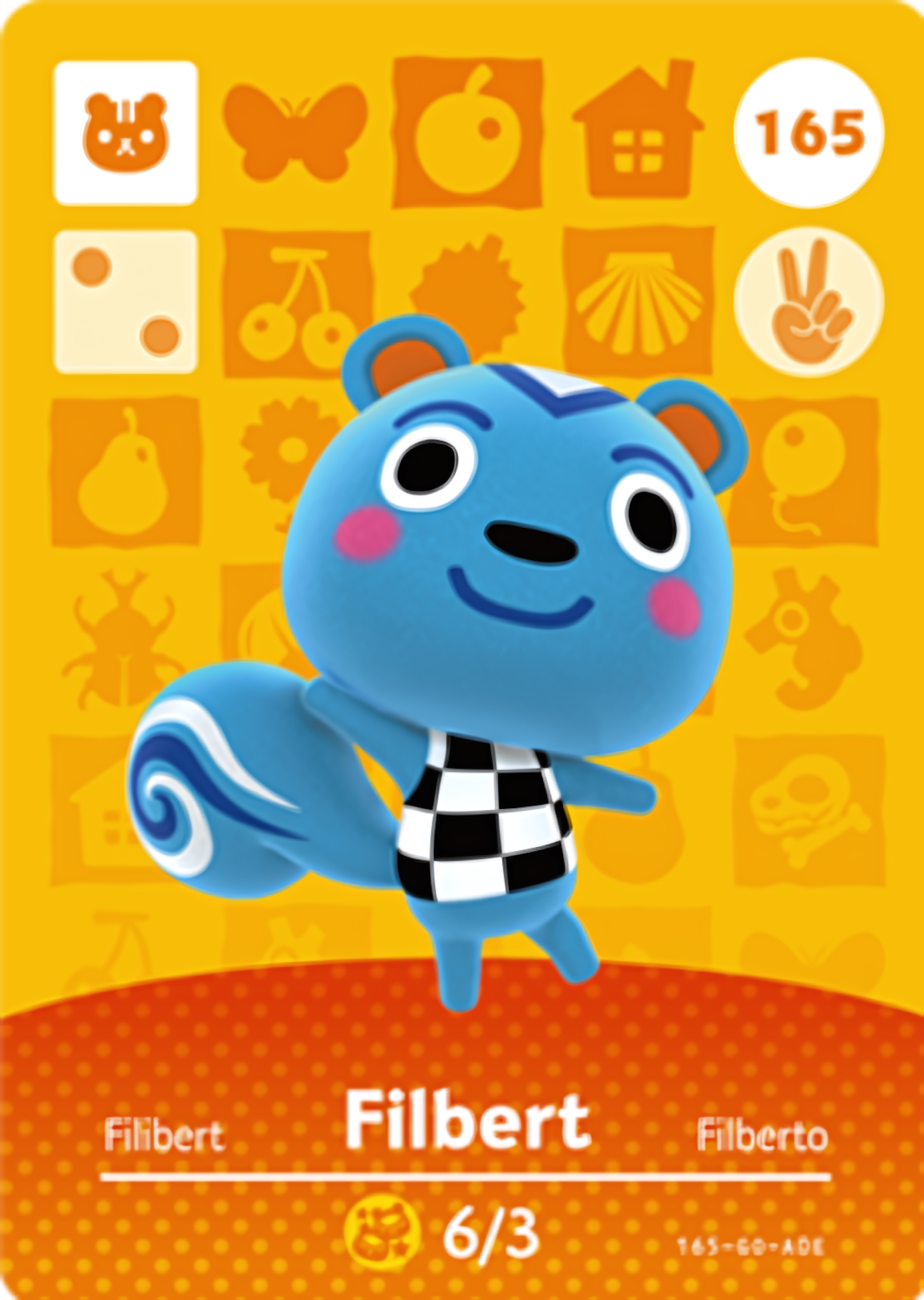 Filbert NFC Card – Animal Crossing Series 2 Amiibo