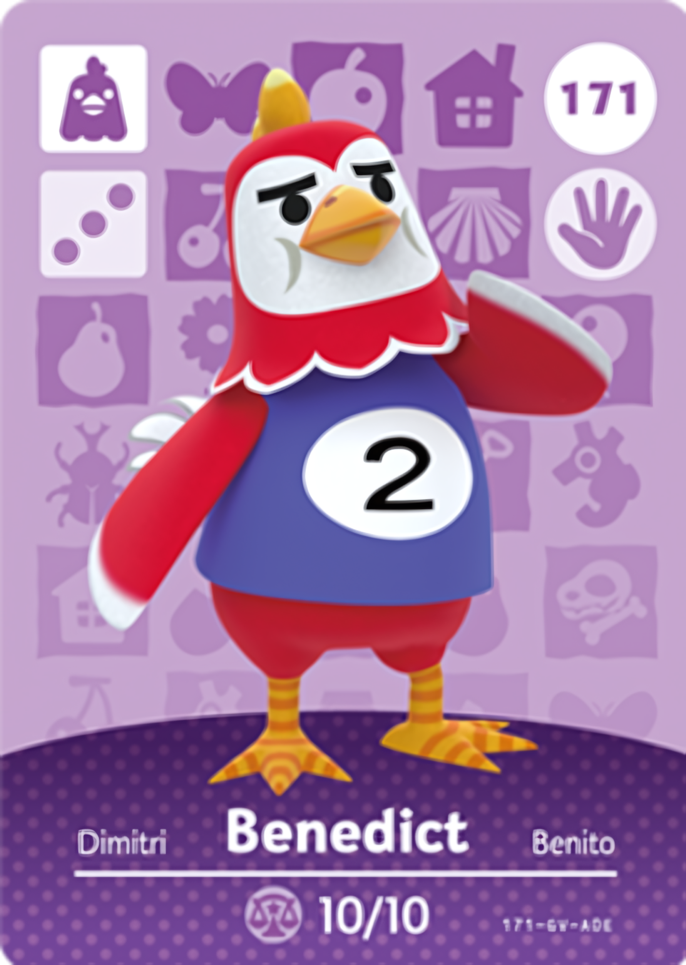Benedict NFC Card – Animal Crossing Series 2 Amiibo