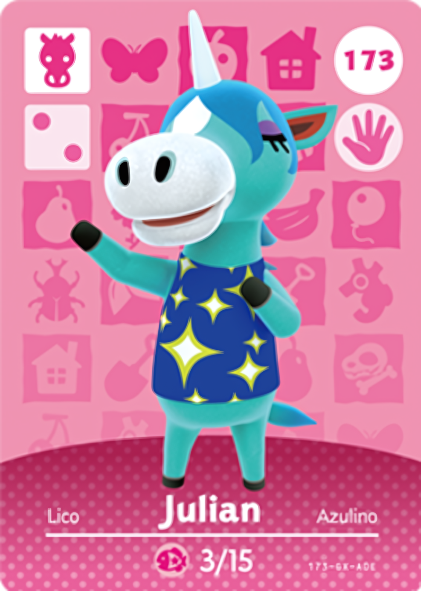 Julian NFC Card – Animal Crossing Series 2 Amiibo