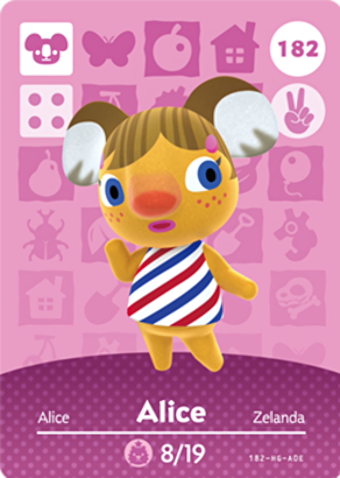 Alice NFC Card – Animal Crossing Series 2 Amiibo