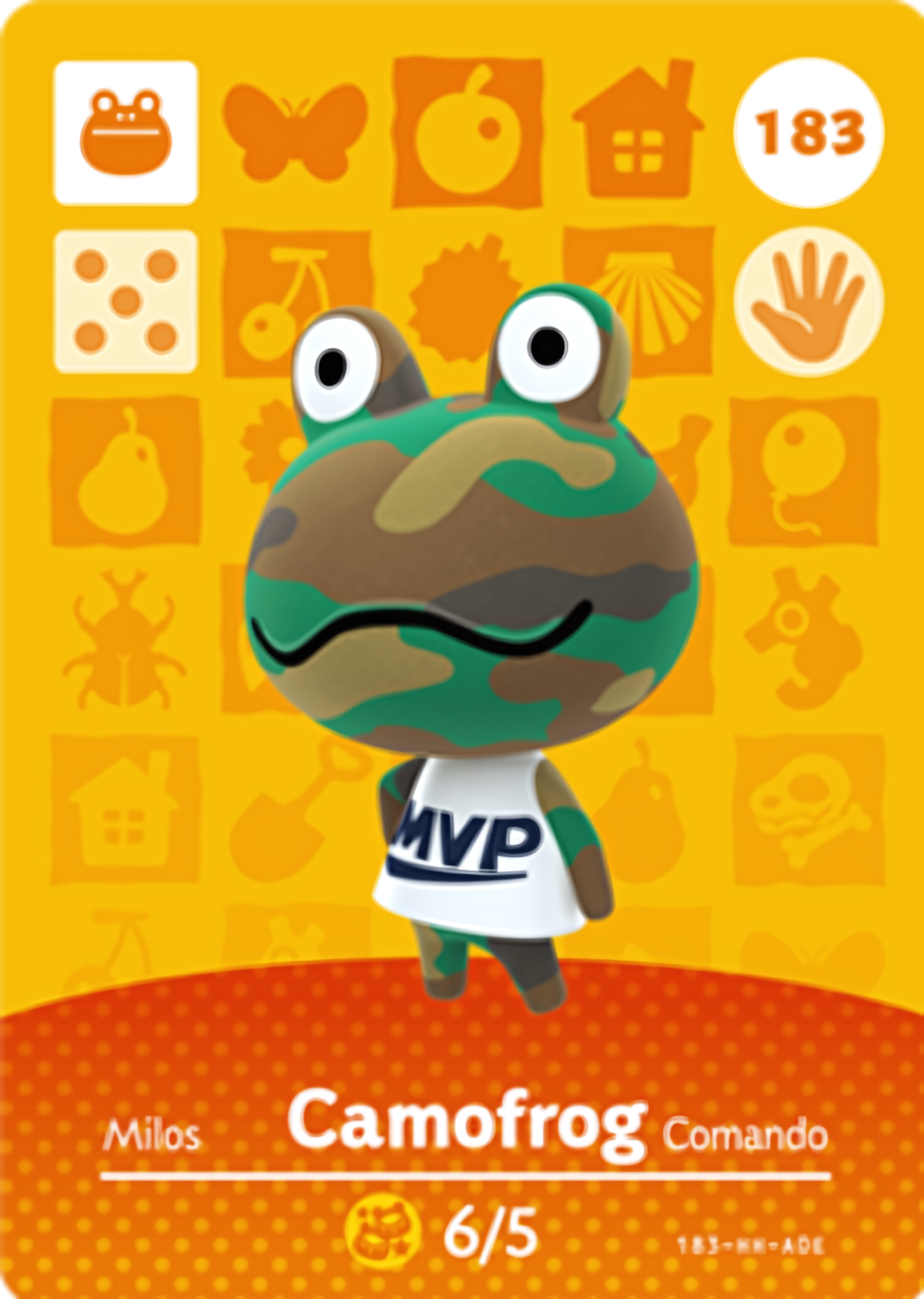 Camofrog NFC Card – Animal Crossing Series 2 Amiibo