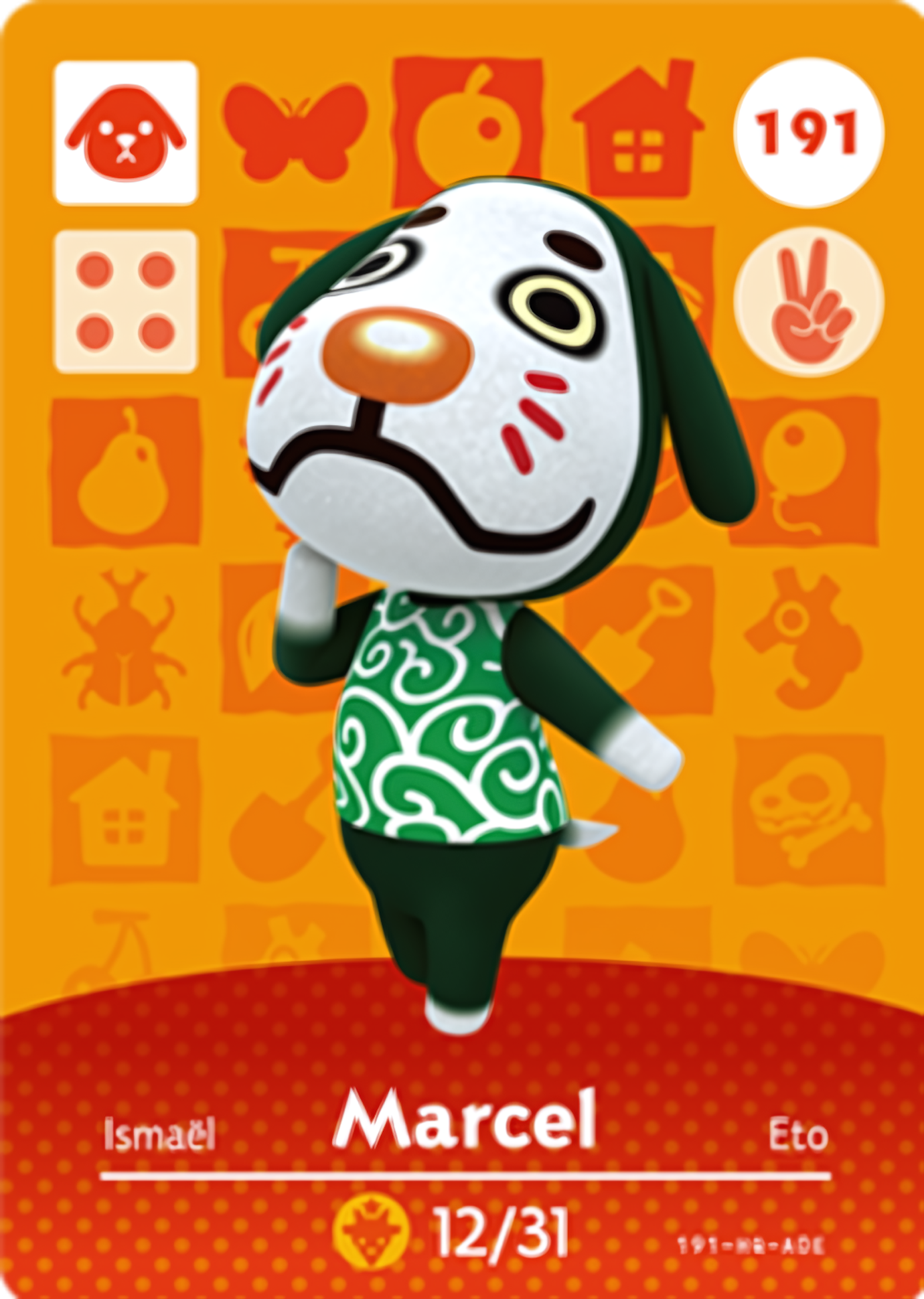 Marcel NFC Card – Animal Crossing Series 2 Amiibo