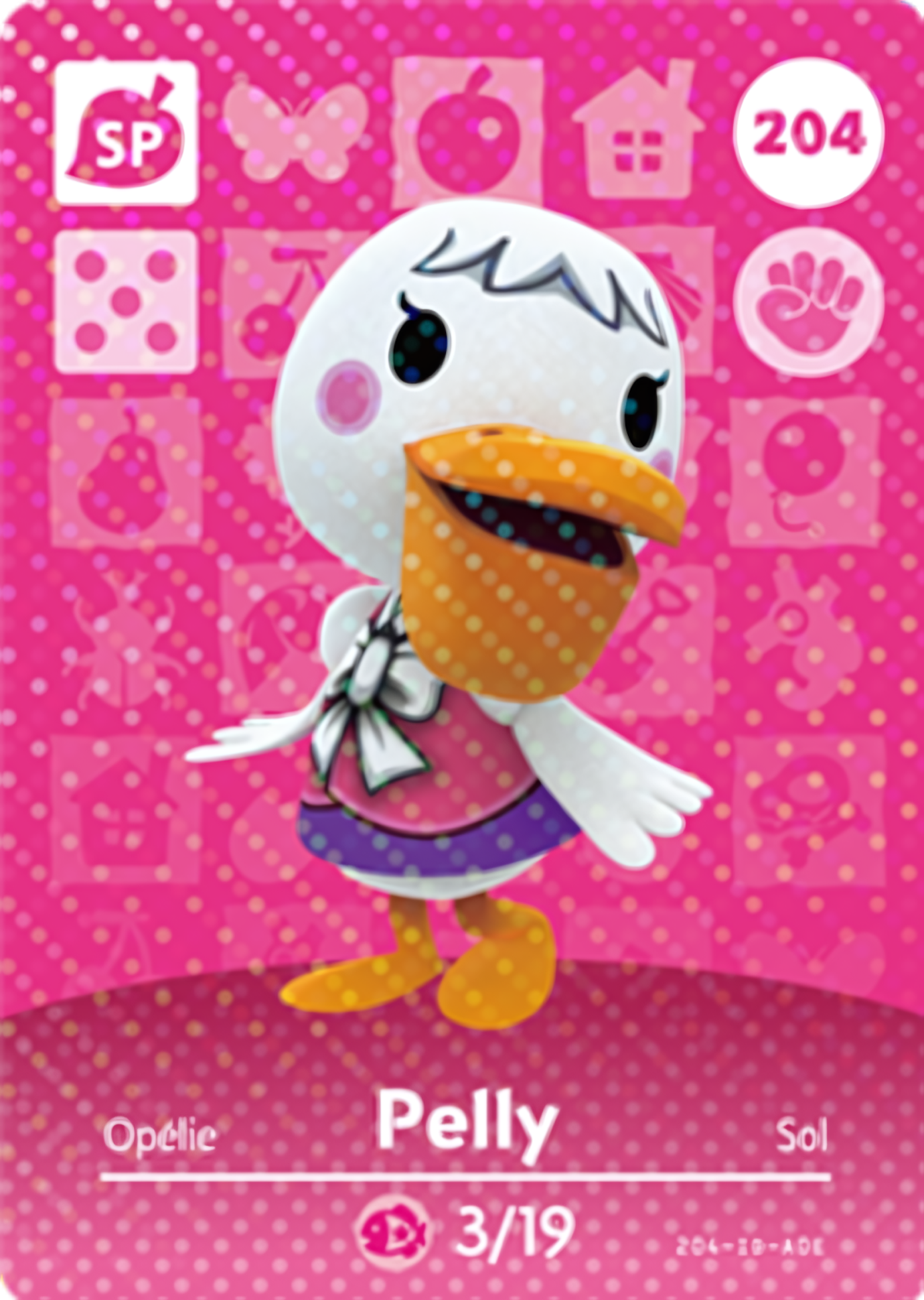 Pelly NFC Card – Animal Crossing Series 3 Amiibo