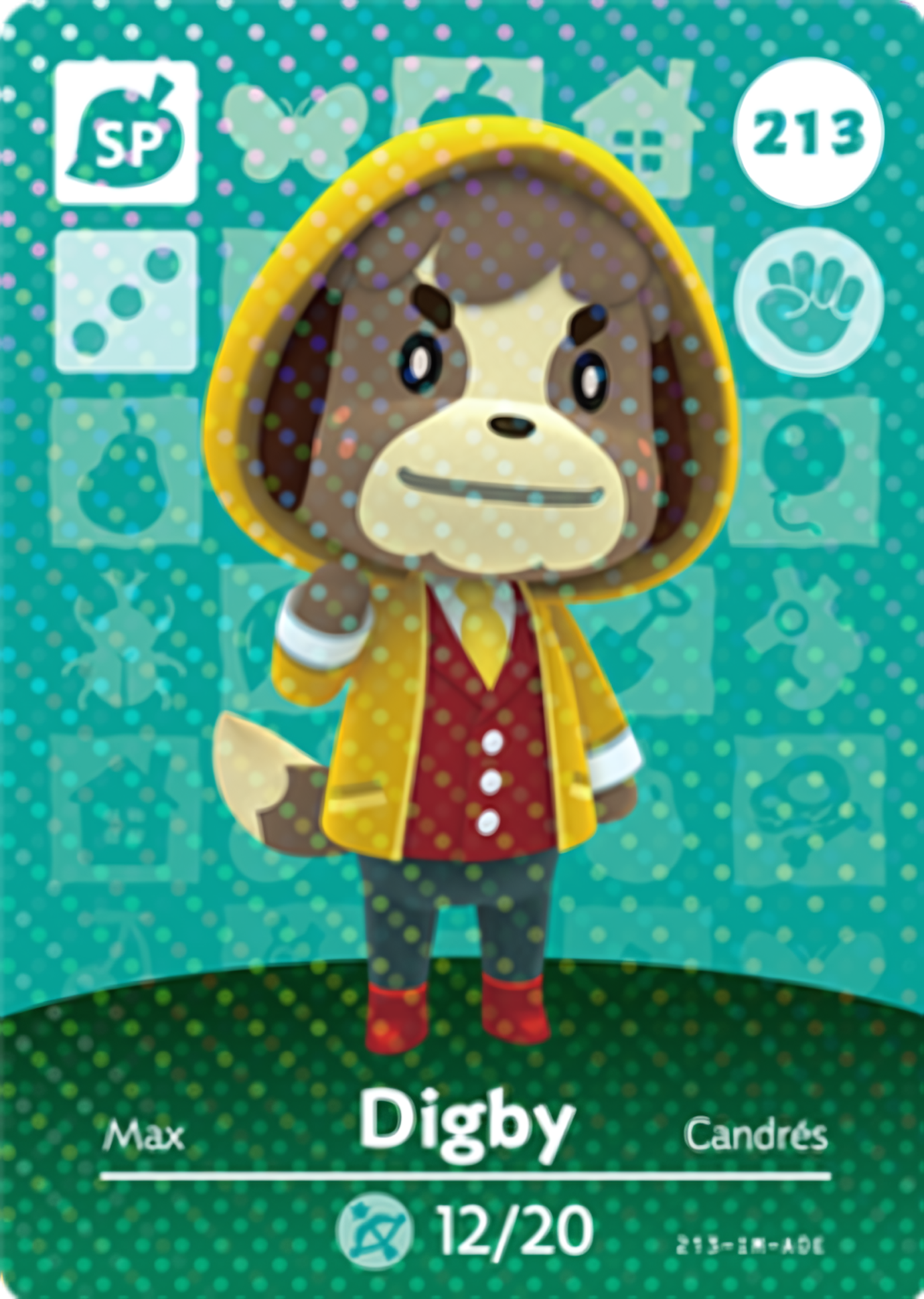 Digby NFC Card – Animal Crossing Series 3 Amiibo