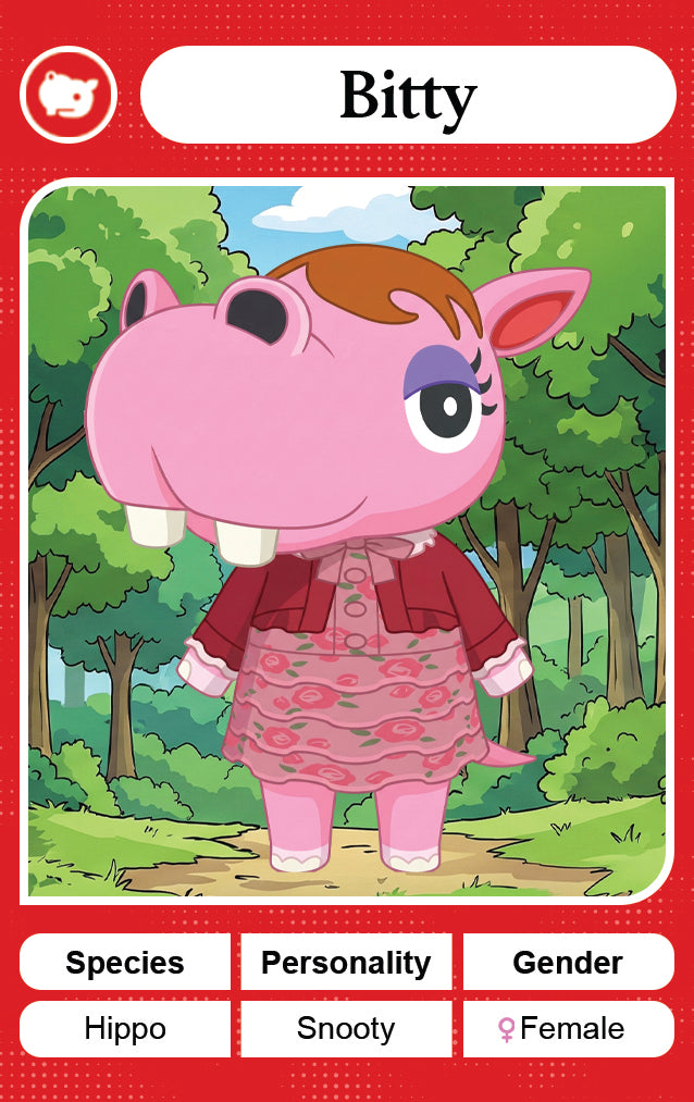 Bitty - Nookpals x Animal Crossing – New Leaf Welcome Amiibo NFC Card