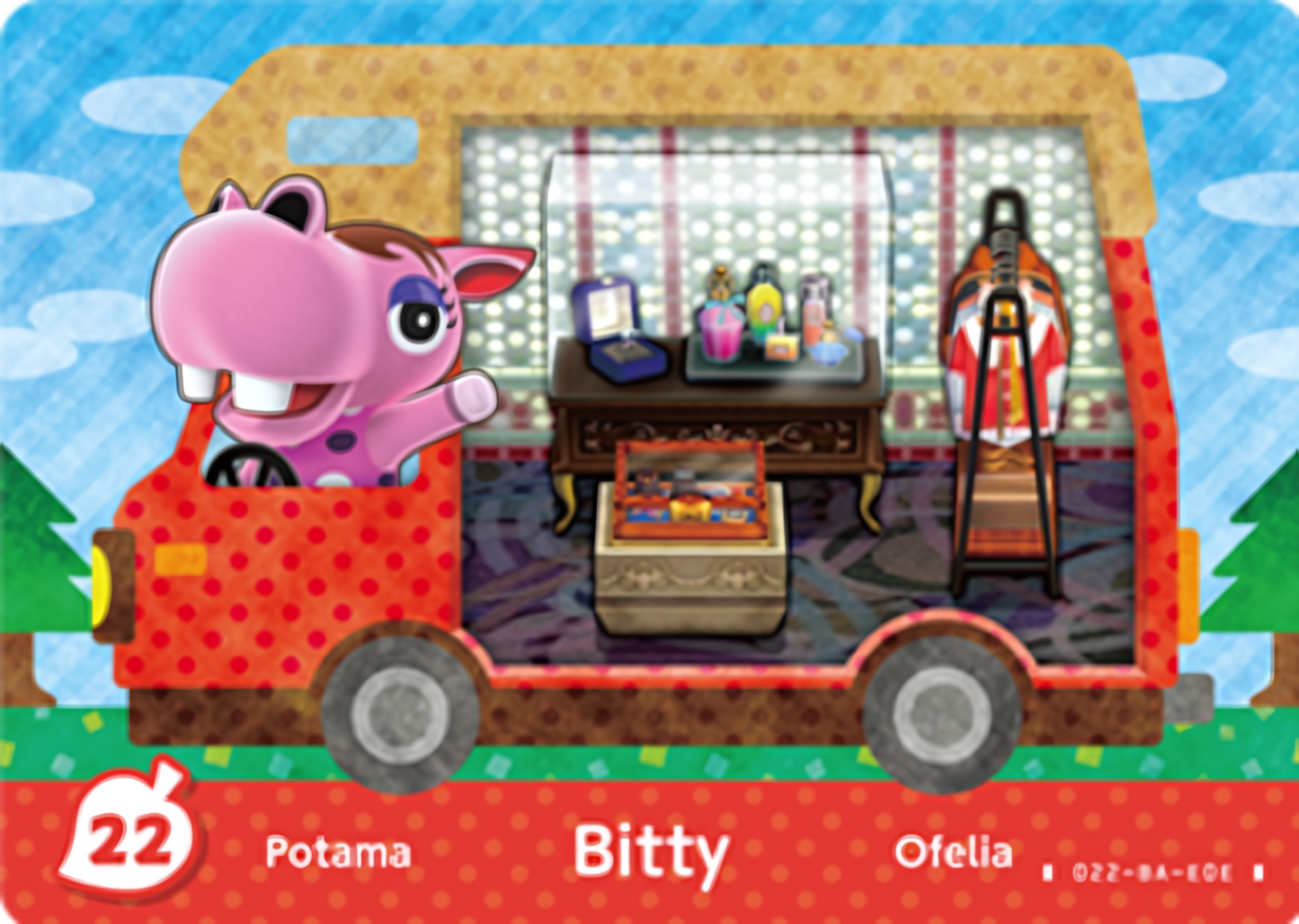 Bitty NFC Villager Card – New Leaf – Welcome Amiibo
