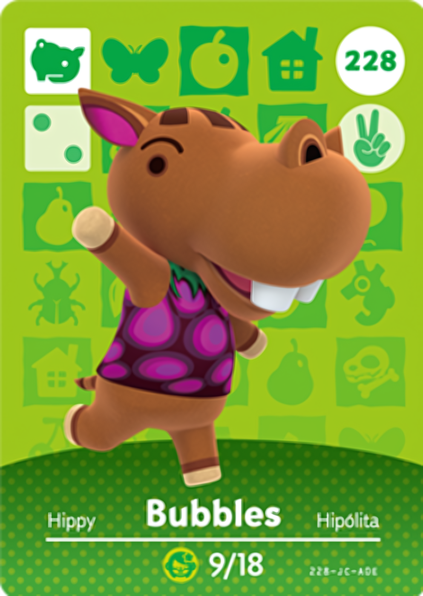 Bubbles NFC Card – Animal Crossing Series 3 Amiibo