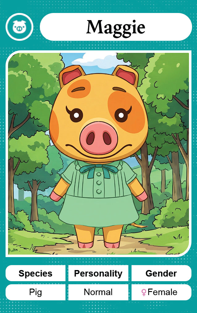 Maggie - Nookpals x Animal Crossing – New Leaf Welcome Amiibo NFC Card