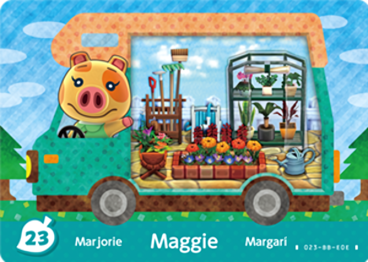 Maggie NFC Villager Card – New Leaf – Welcome Amiibo