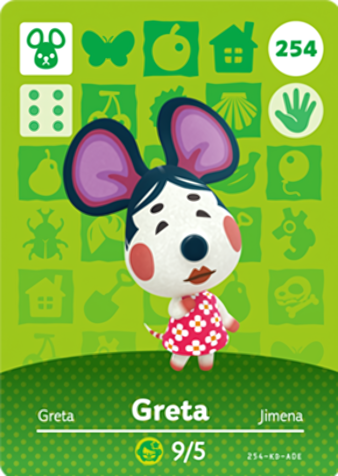 Greta NFC Card – Animal Crossing Series 3 Amiibo