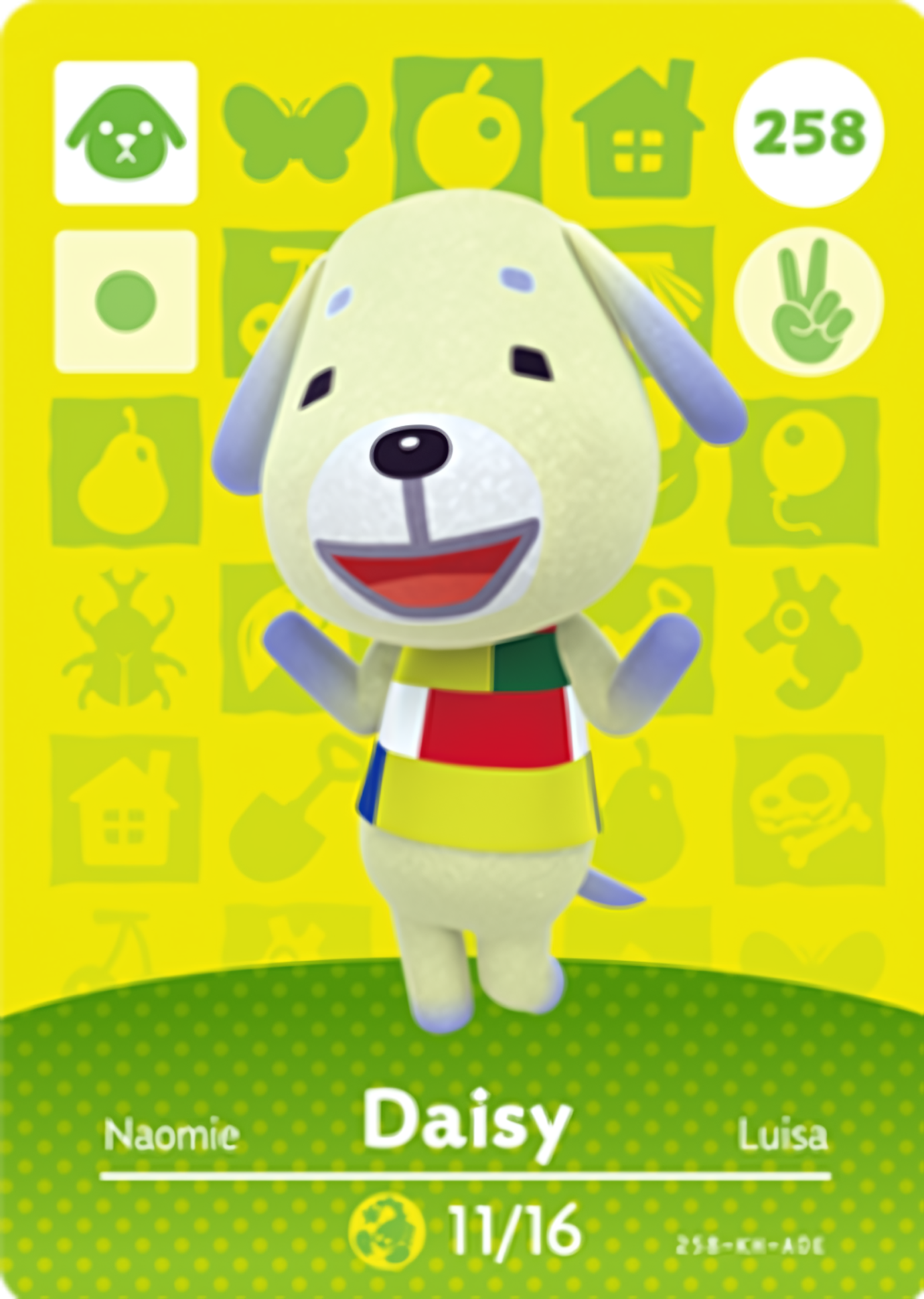 Daisy NFC Card – Animal Crossing Series 3 Amiibo