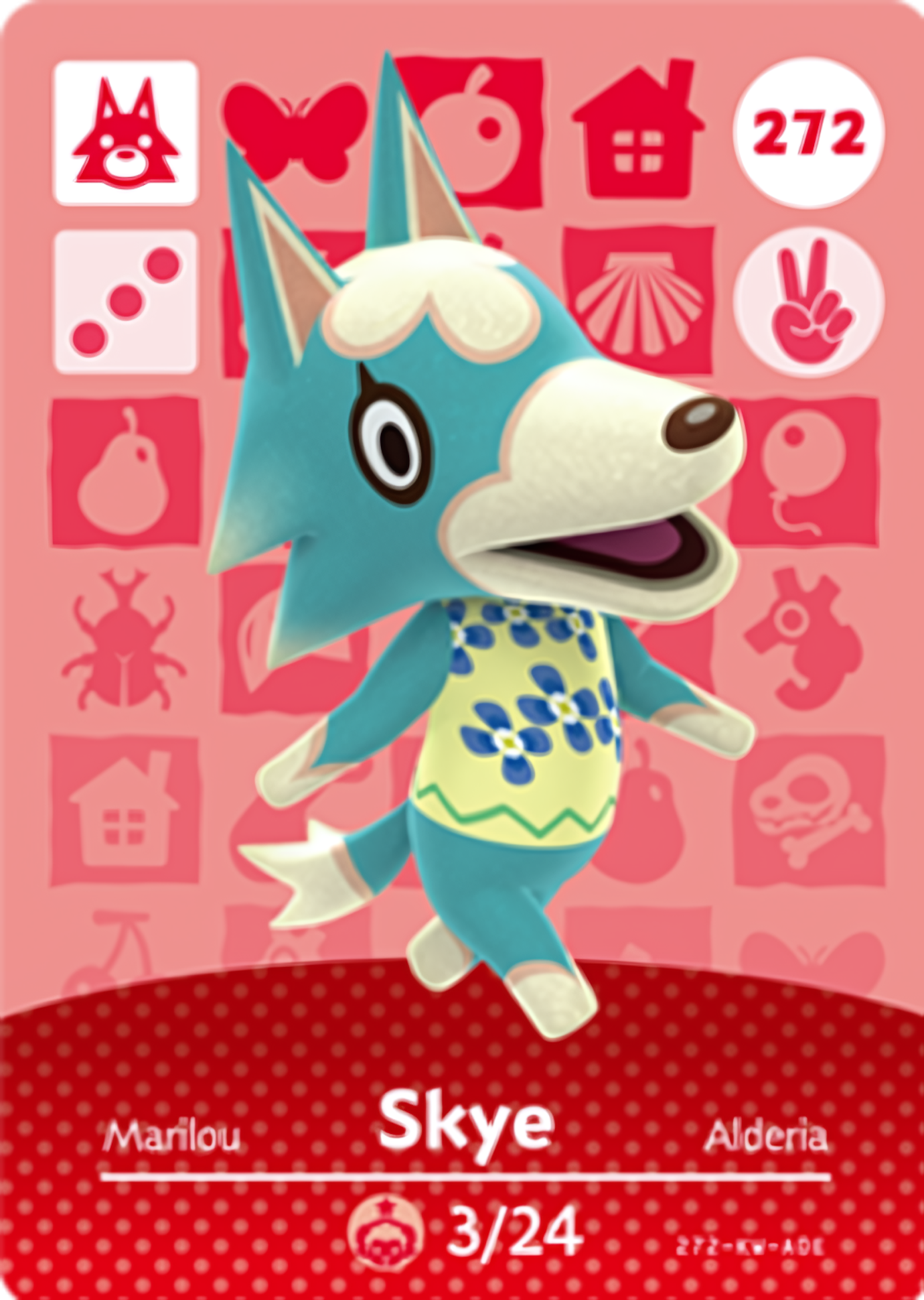 Skye NFC Card – Animal Crossing Series 3 Amiibo