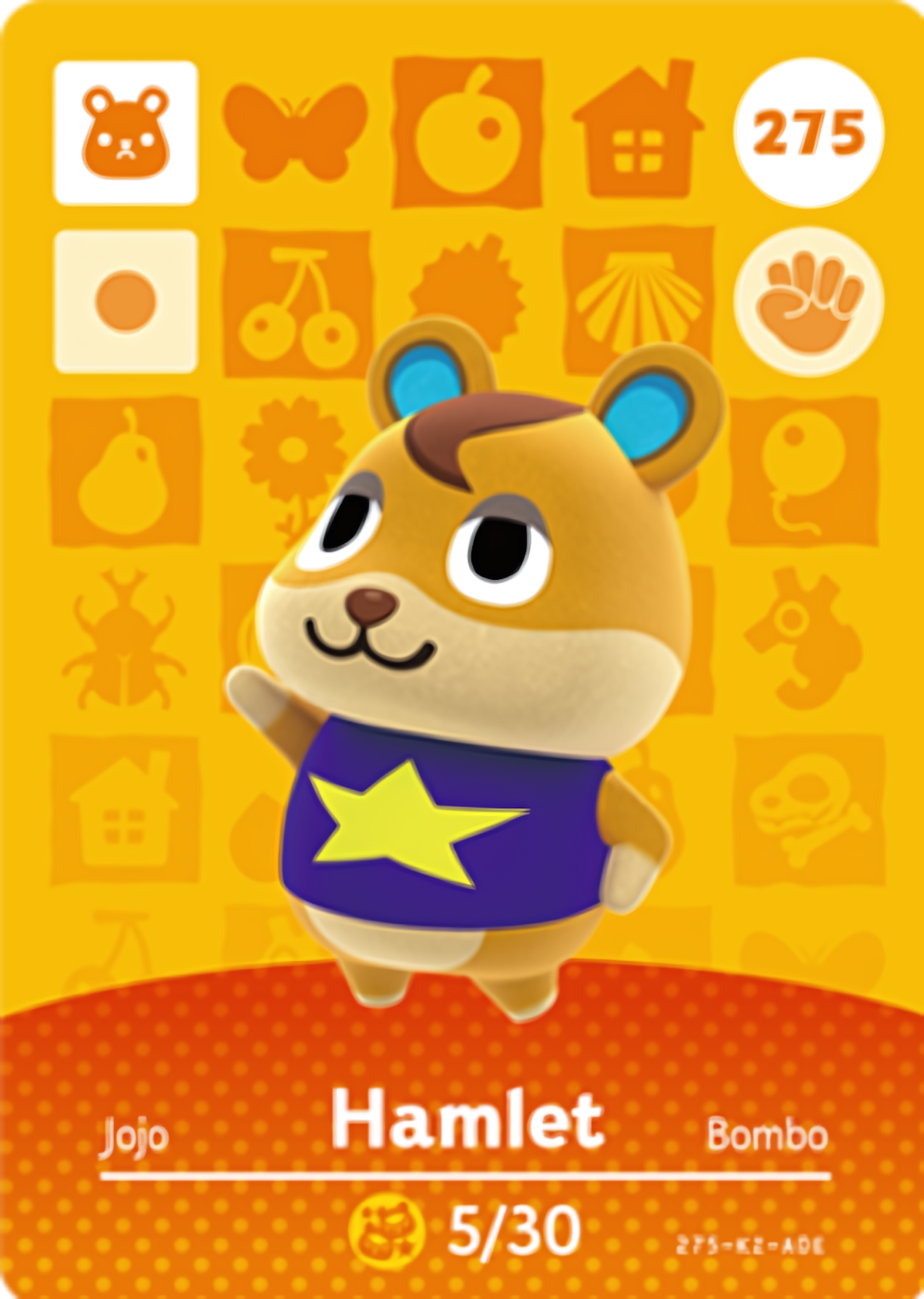 Hamlet NFC Card – Animal Crossing Series 3 Amiibo