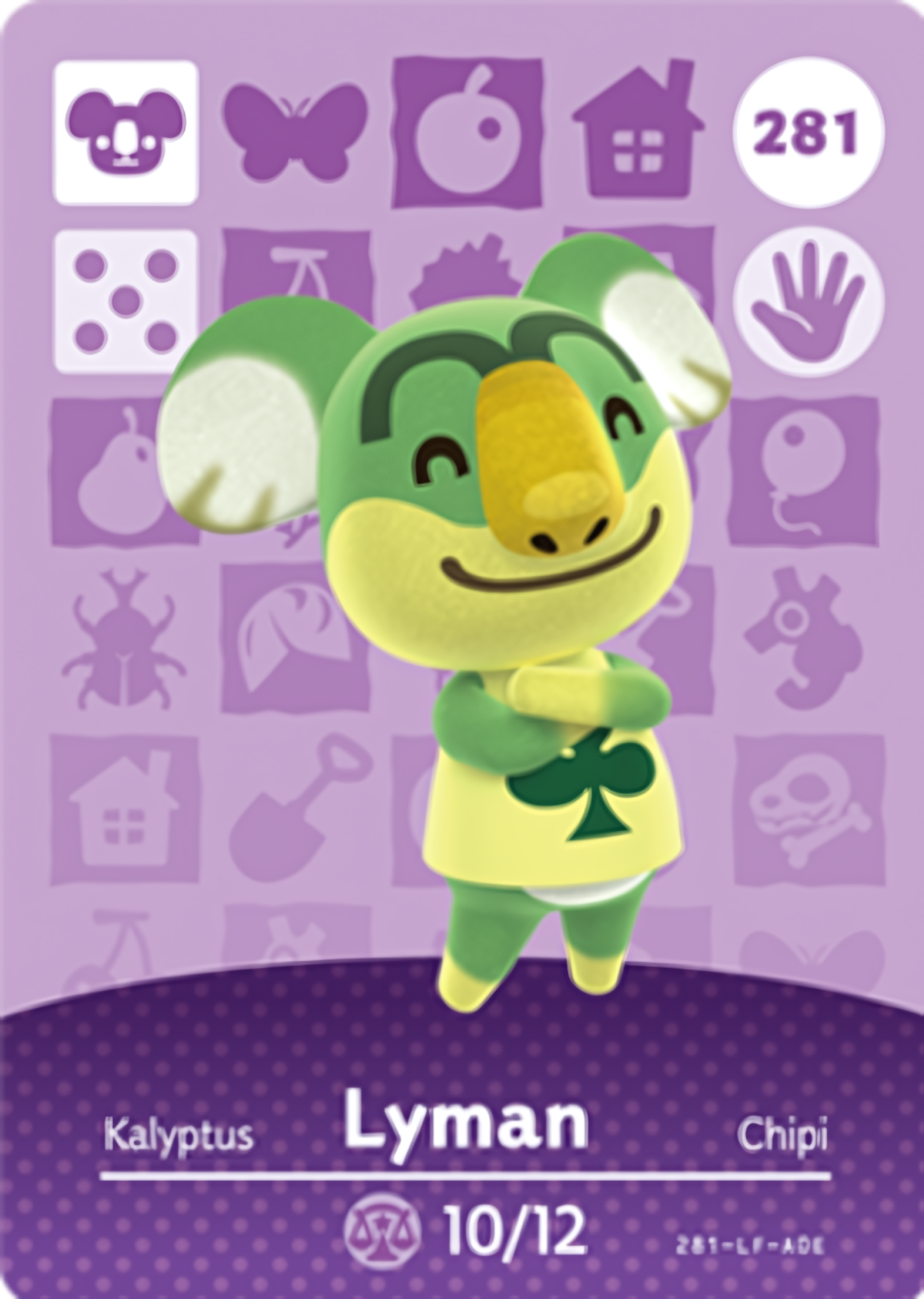 Lyman NFC Card – Animal Crossing Series 3 Amiibo