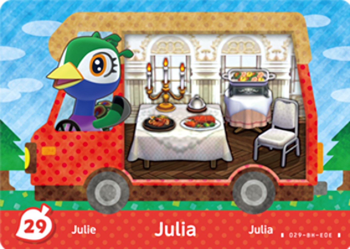 Julia NFC Villager Card – New Leaf – Welcome Amiibo