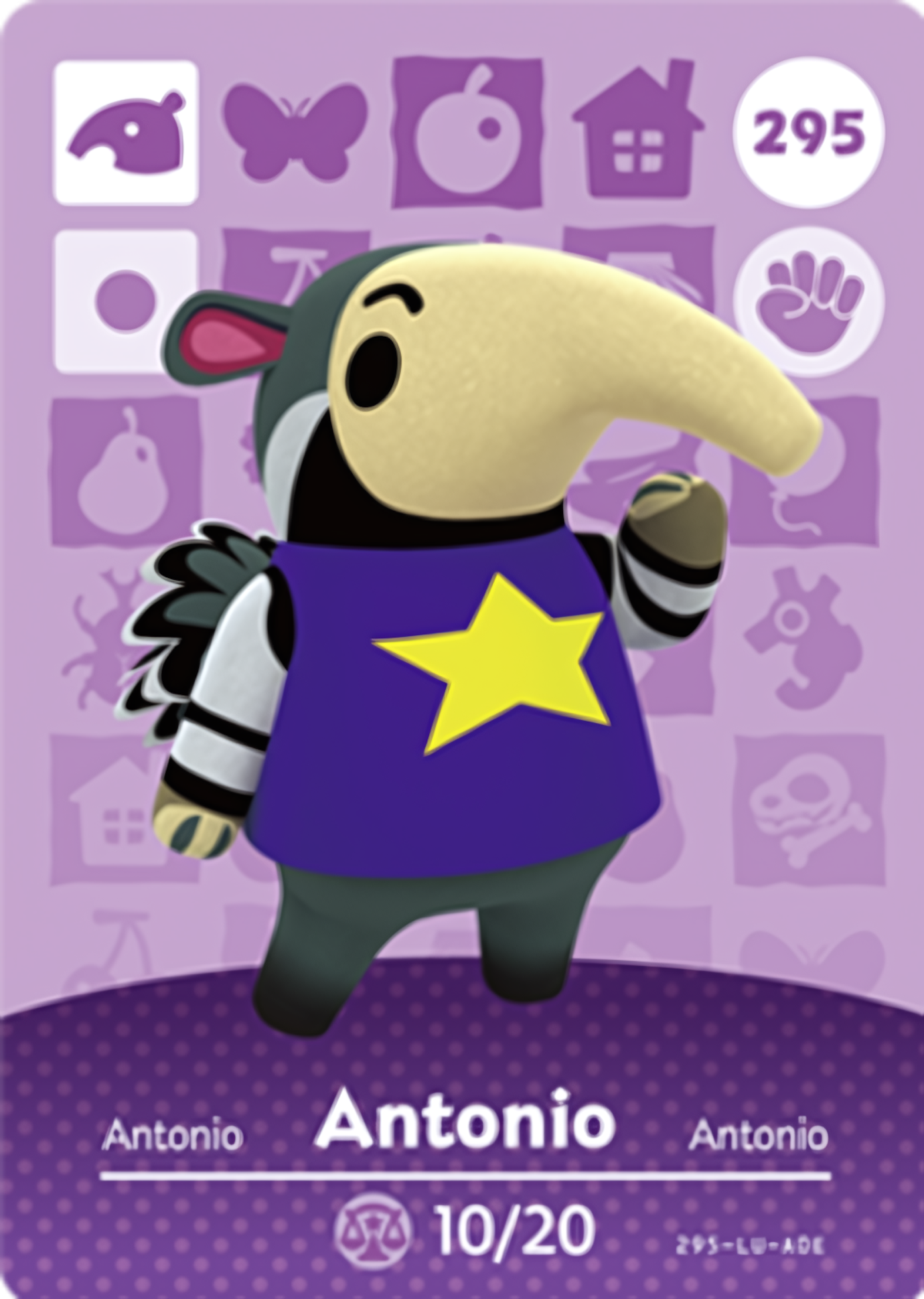 Antonio NFC Card – Animal Crossing Series 3 Amiibo