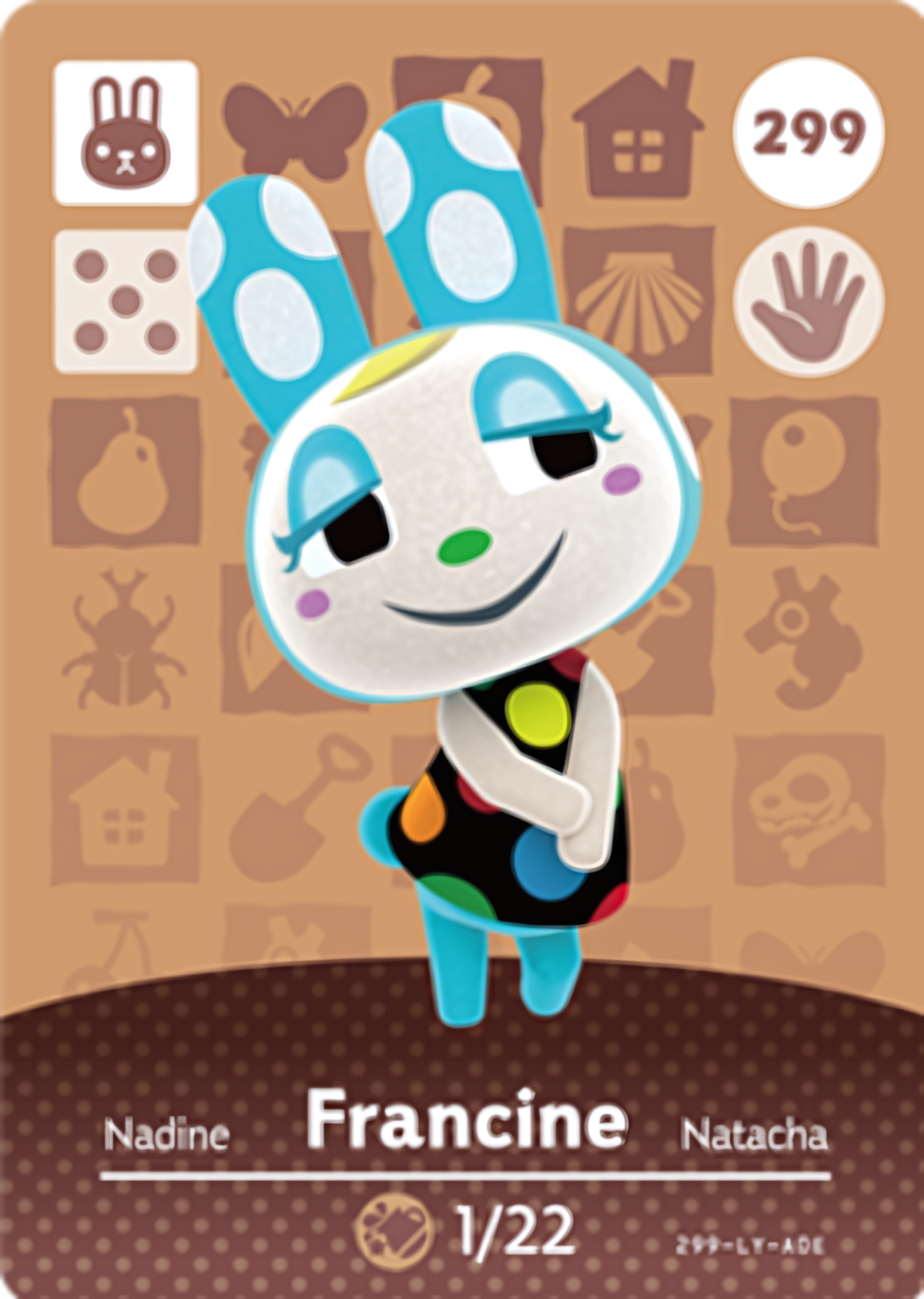Francine NFC Card – Animal Crossing Series 3 Amiibo