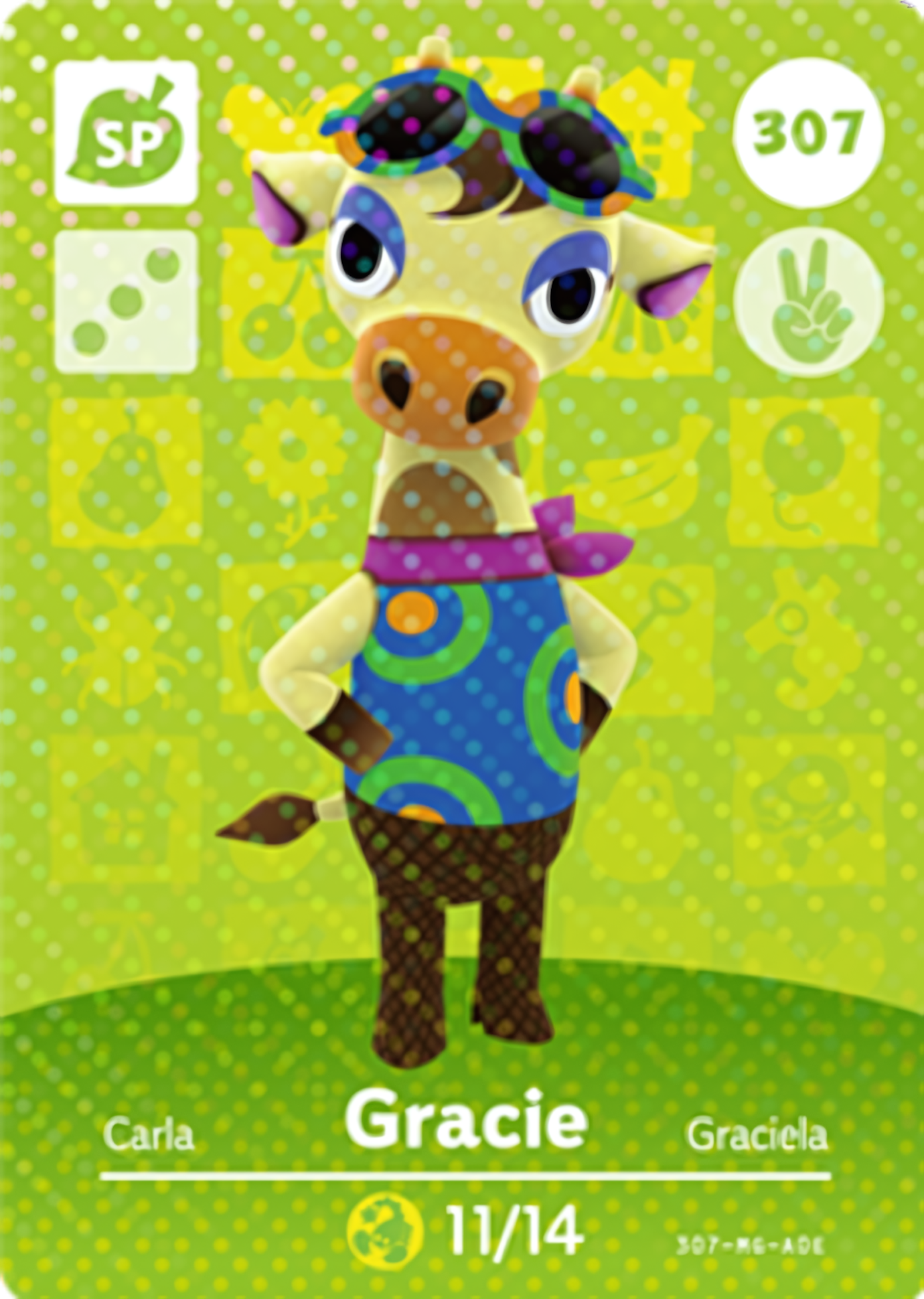 Gracie NFC Card – Animal Crossing Series 4 Amiibo