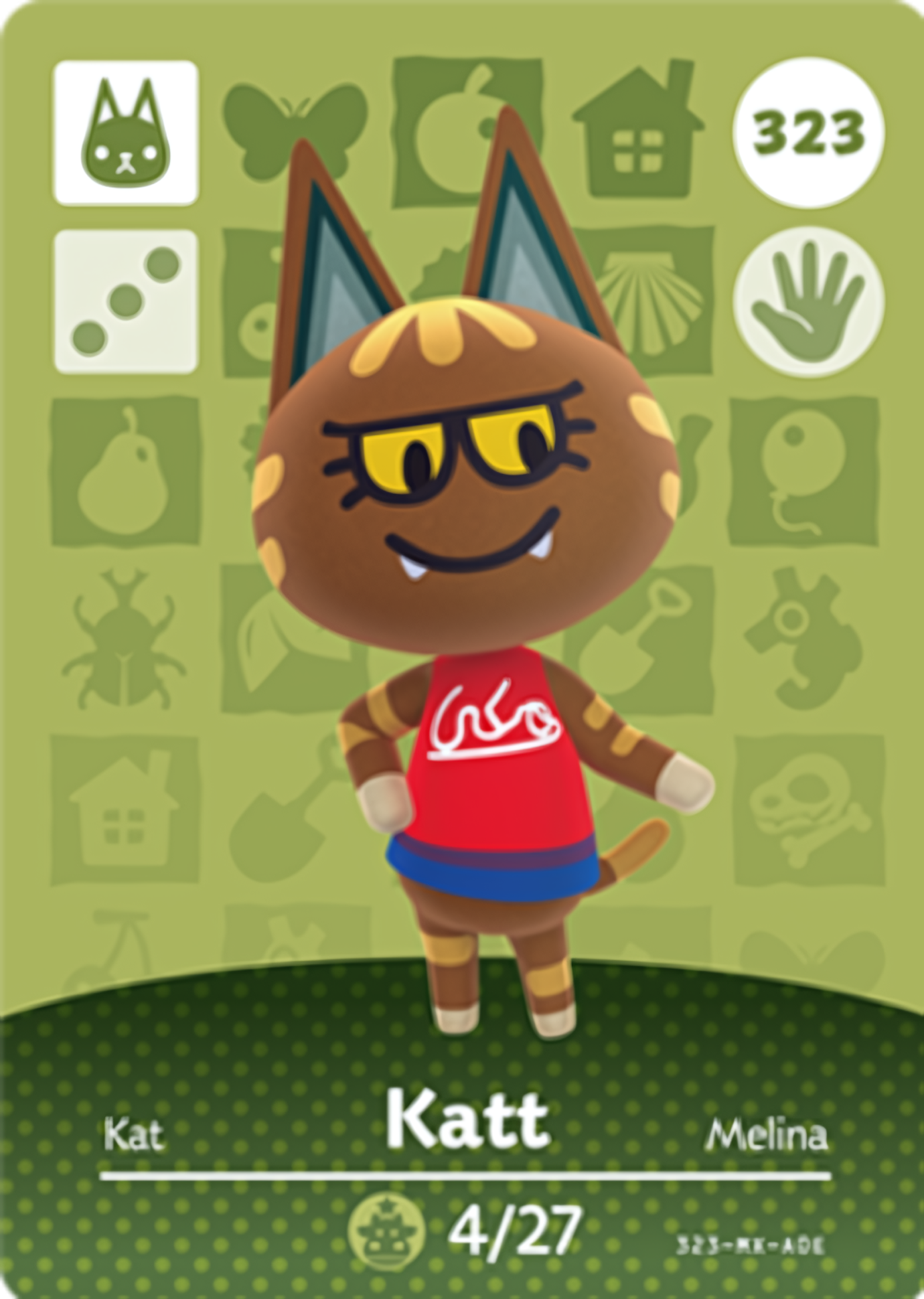 Katt NFC Card – Animal Crossing Series 4 Amiibo