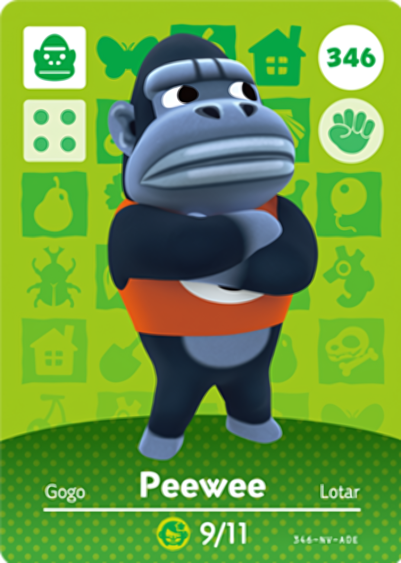 Peewee NFC Card – Animal Crossing Series 4 Amiibo