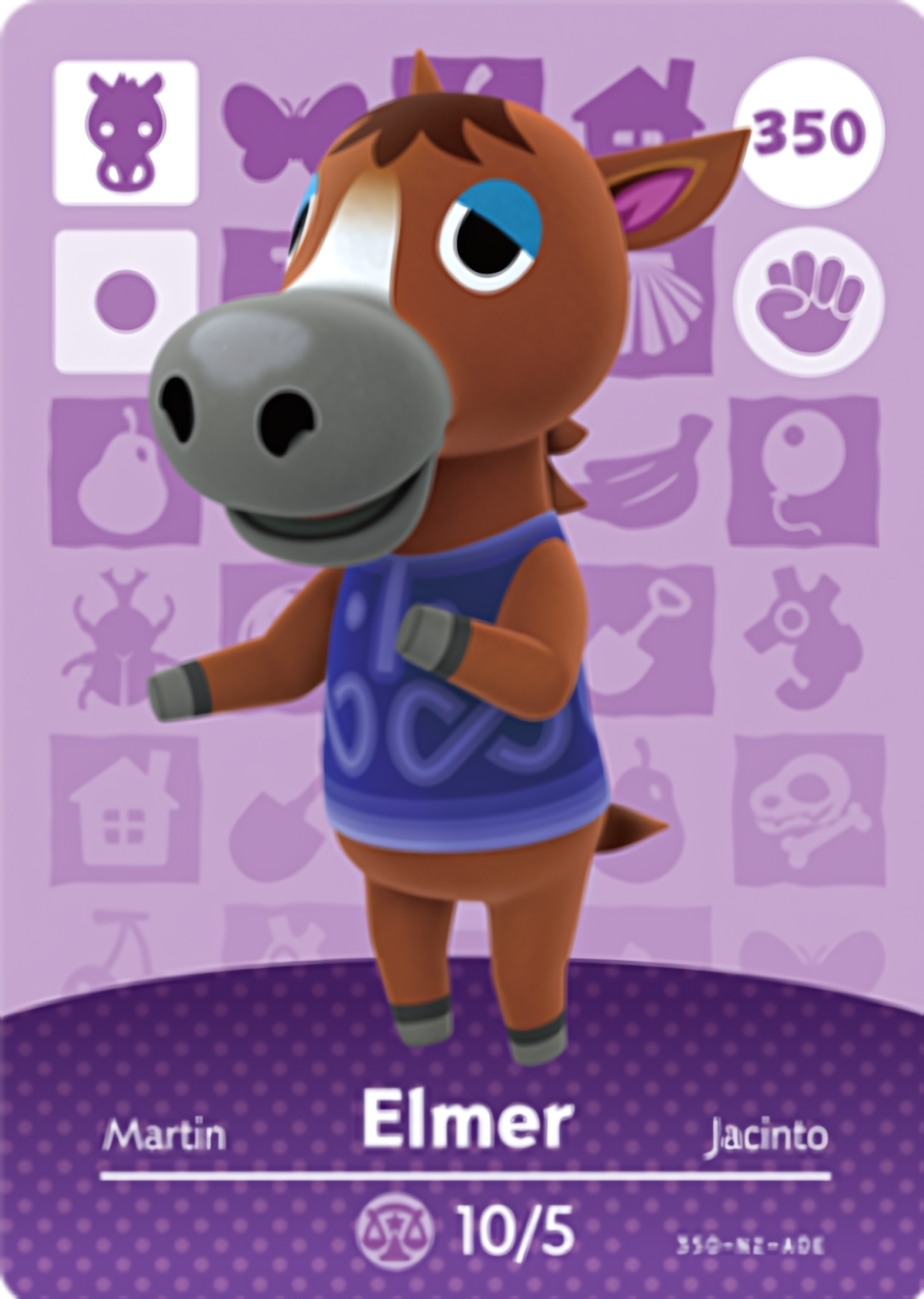 Elmer NFC Card – Animal Crossing Series 4 Amiibo