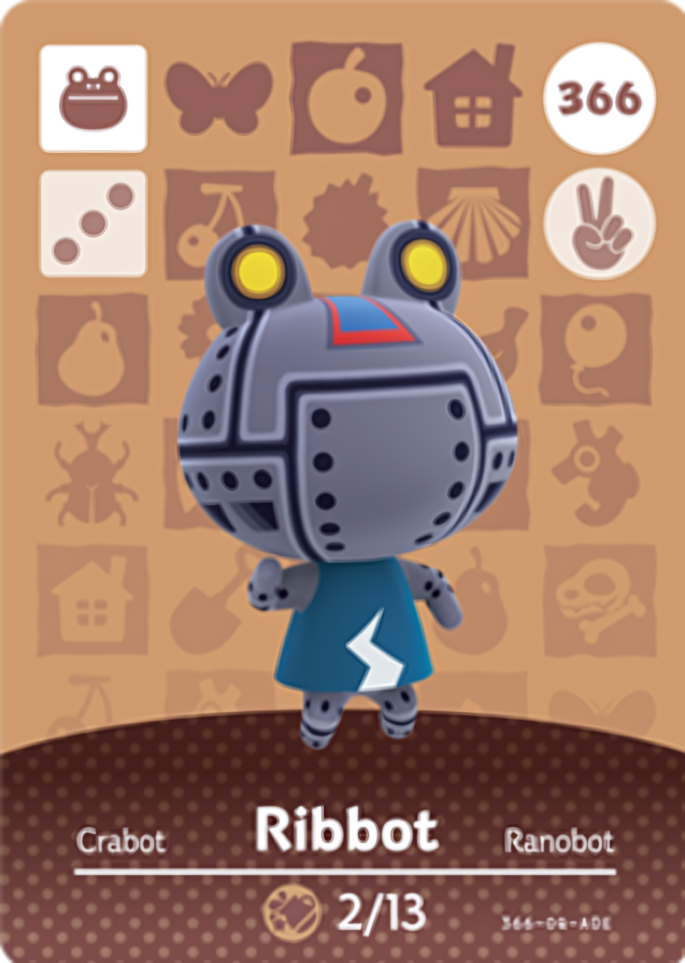Ribbot NFC Card – Animal Crossing Series 4 Amiibo