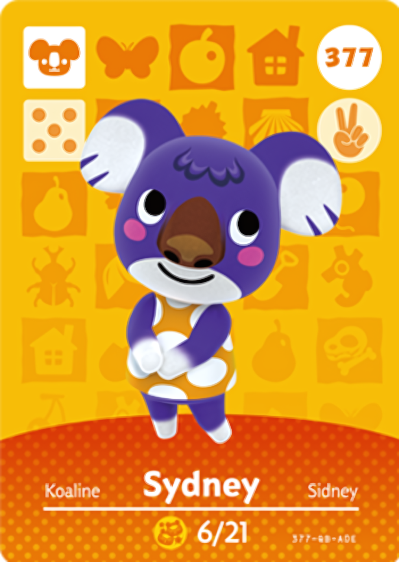 Sydney NFC Card – Animal Crossing Series 4 Amiibo