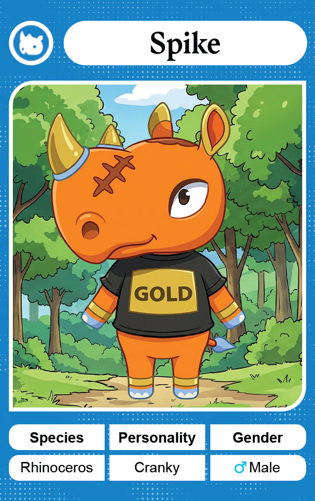 Spike - Nookpals x Animal Crossing – New Leaf Welcome Amiibo NFC Card