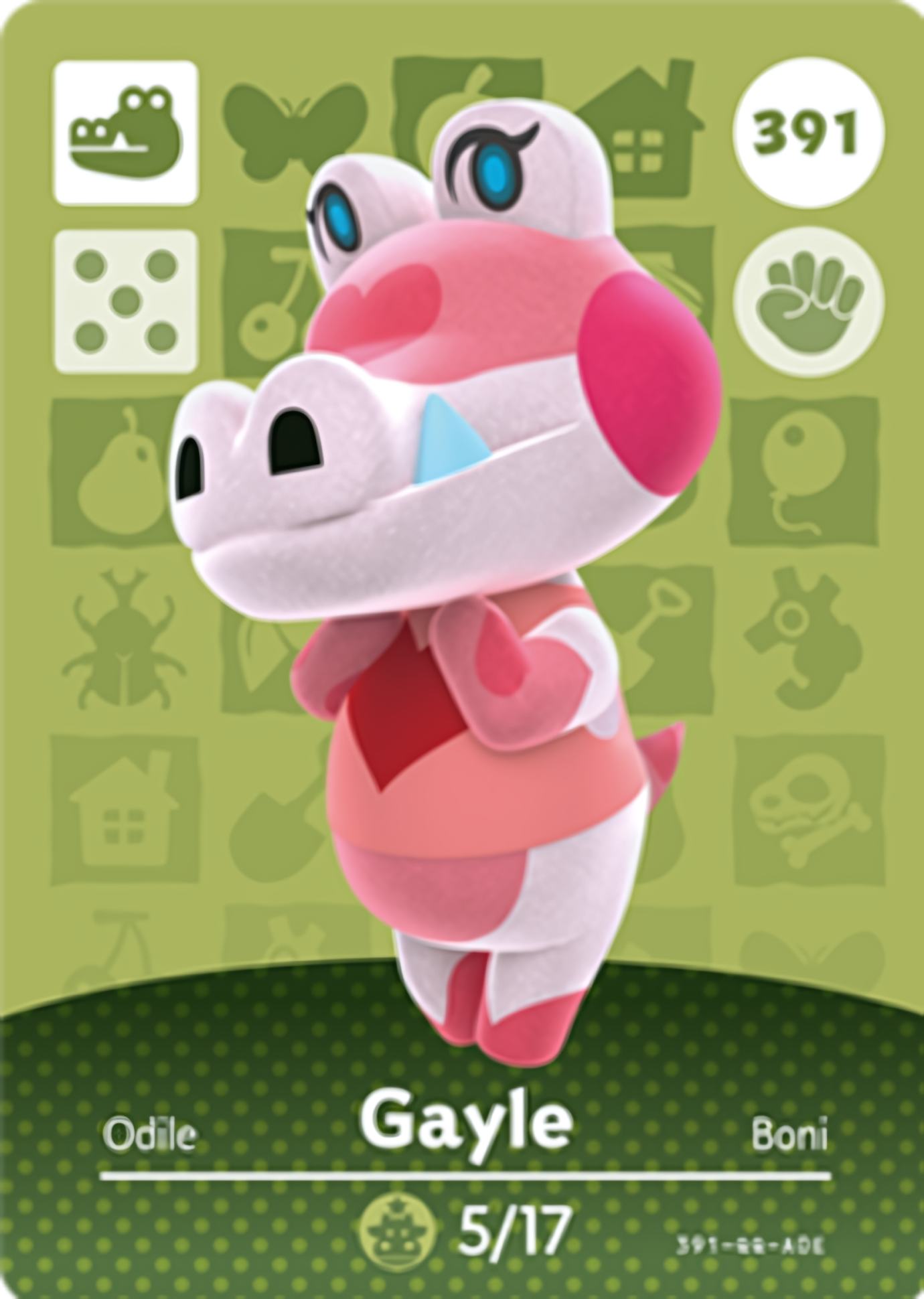 Gayle NFC Card – Animal Crossing Series 4 Amiibo
