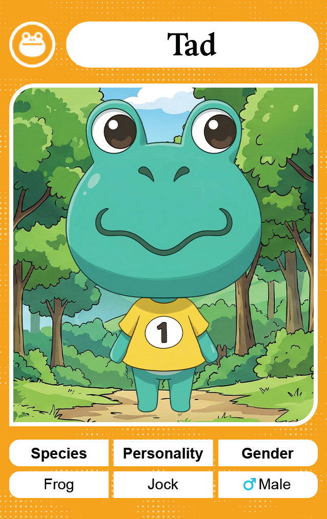 Tad - Nookpals x Animal Crossing – New Leaf Welcome Amiibo NFC Card
