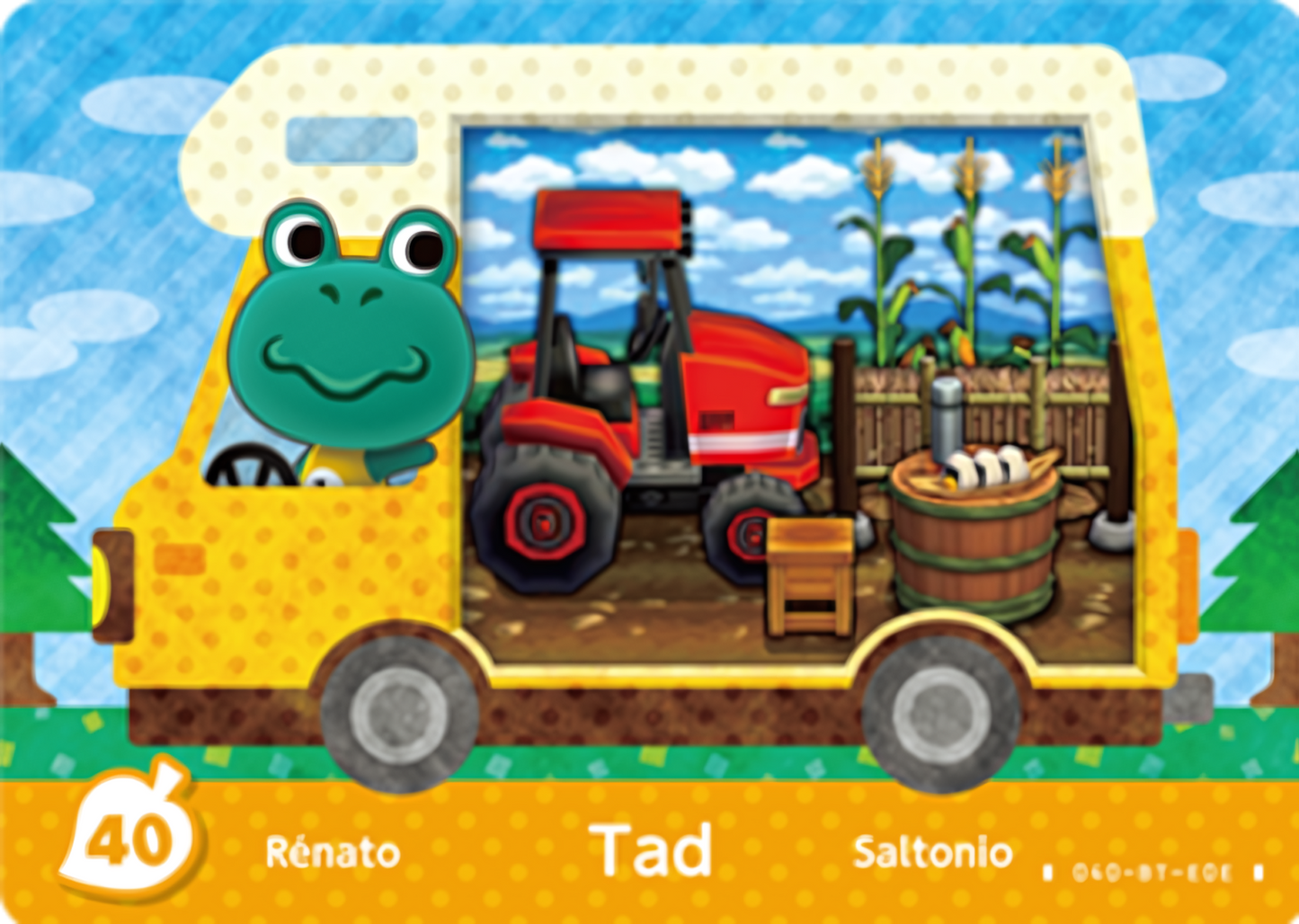Tad NFC Villager Card – New Leaf – Welcome Amiibo