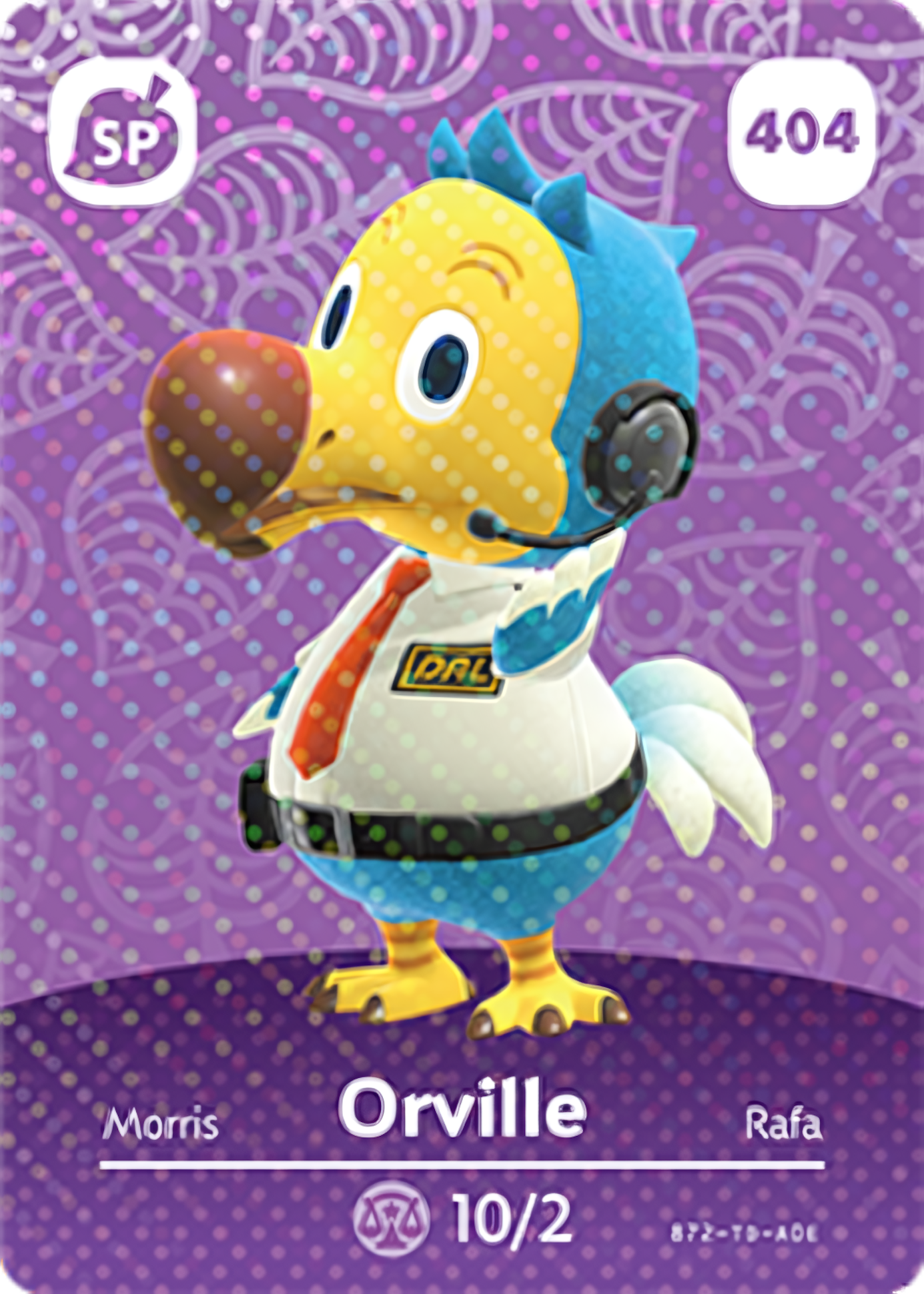 Orville NFC Card – Animal Crossing Series 5 Amiibo