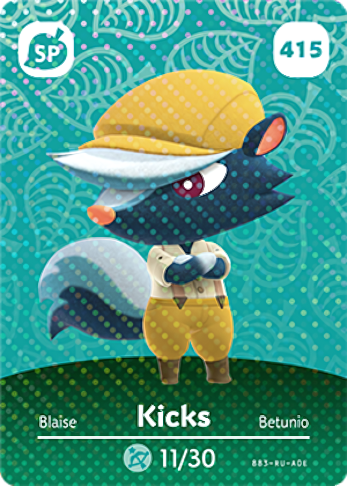 Kicks NFC Card – Animal Crossing Series 5 Amiibo