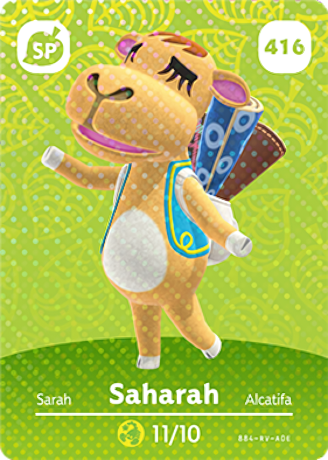 Saharah NFC Card – Animal Crossing Series 5 Amiibo
